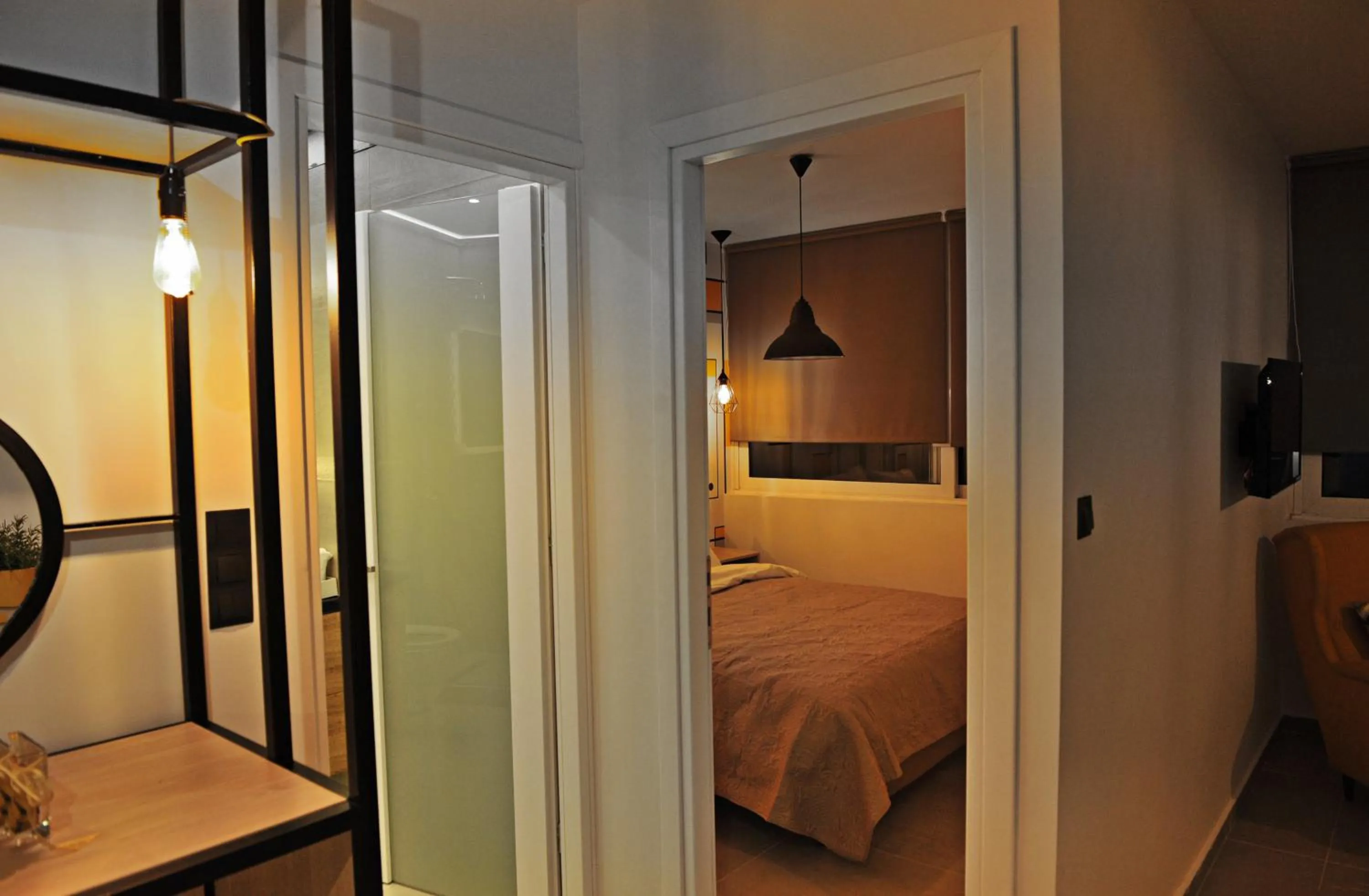 Bedroom, Bed in The Athenians Modern Apartments