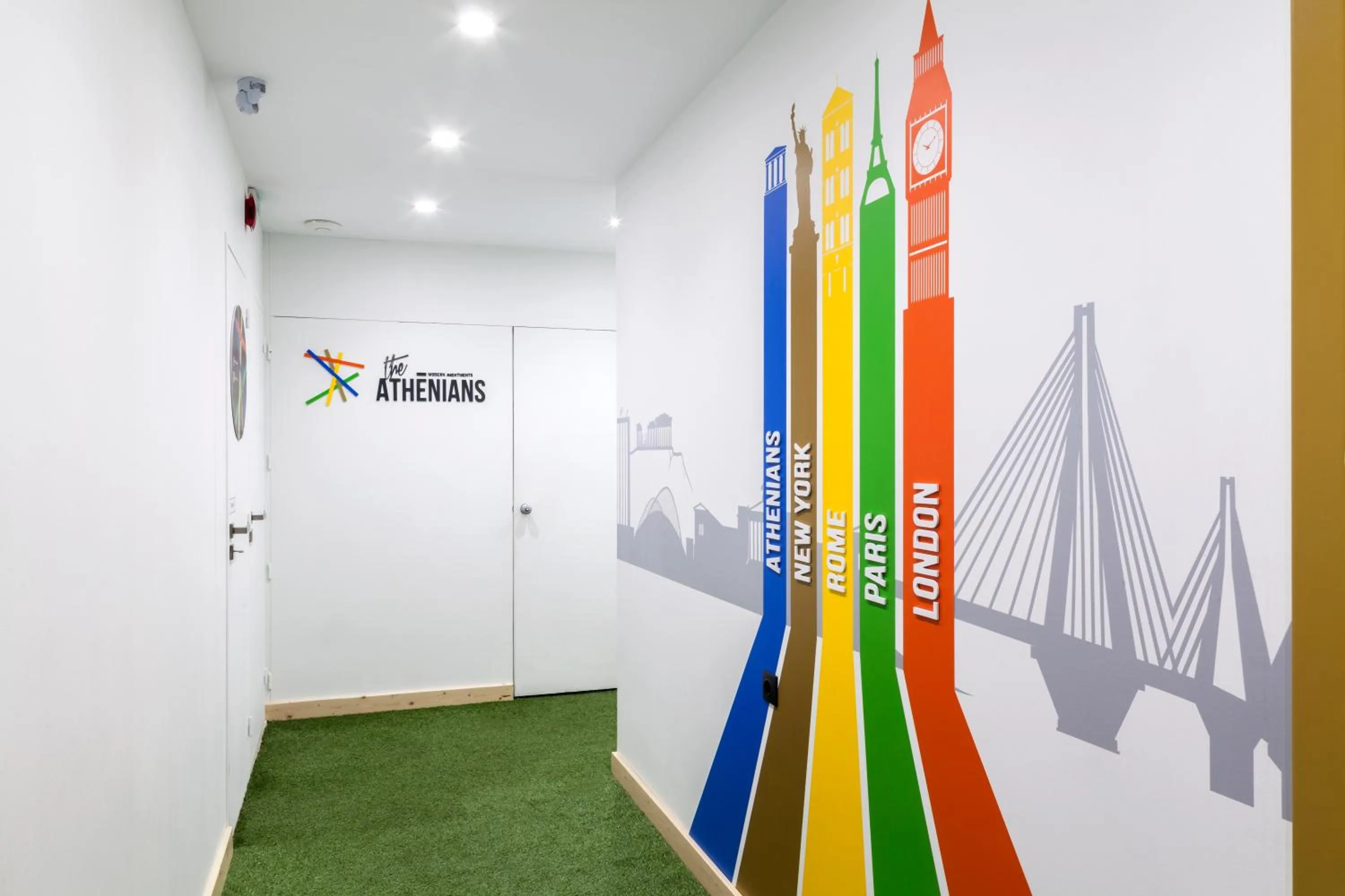 Property logo or sign in The Athenians Modern Apartments