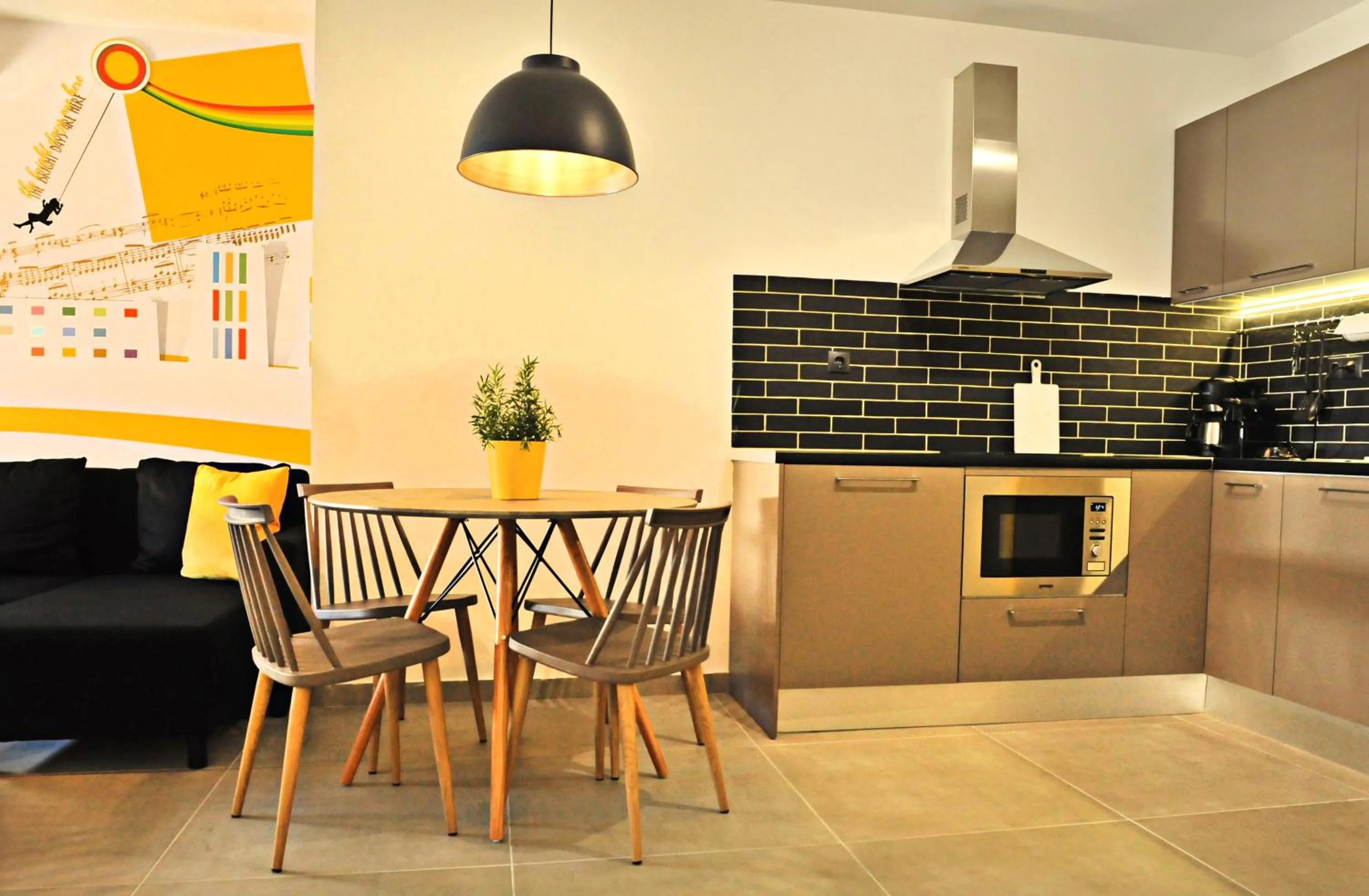 Dining area in The Athenians Modern Apartments