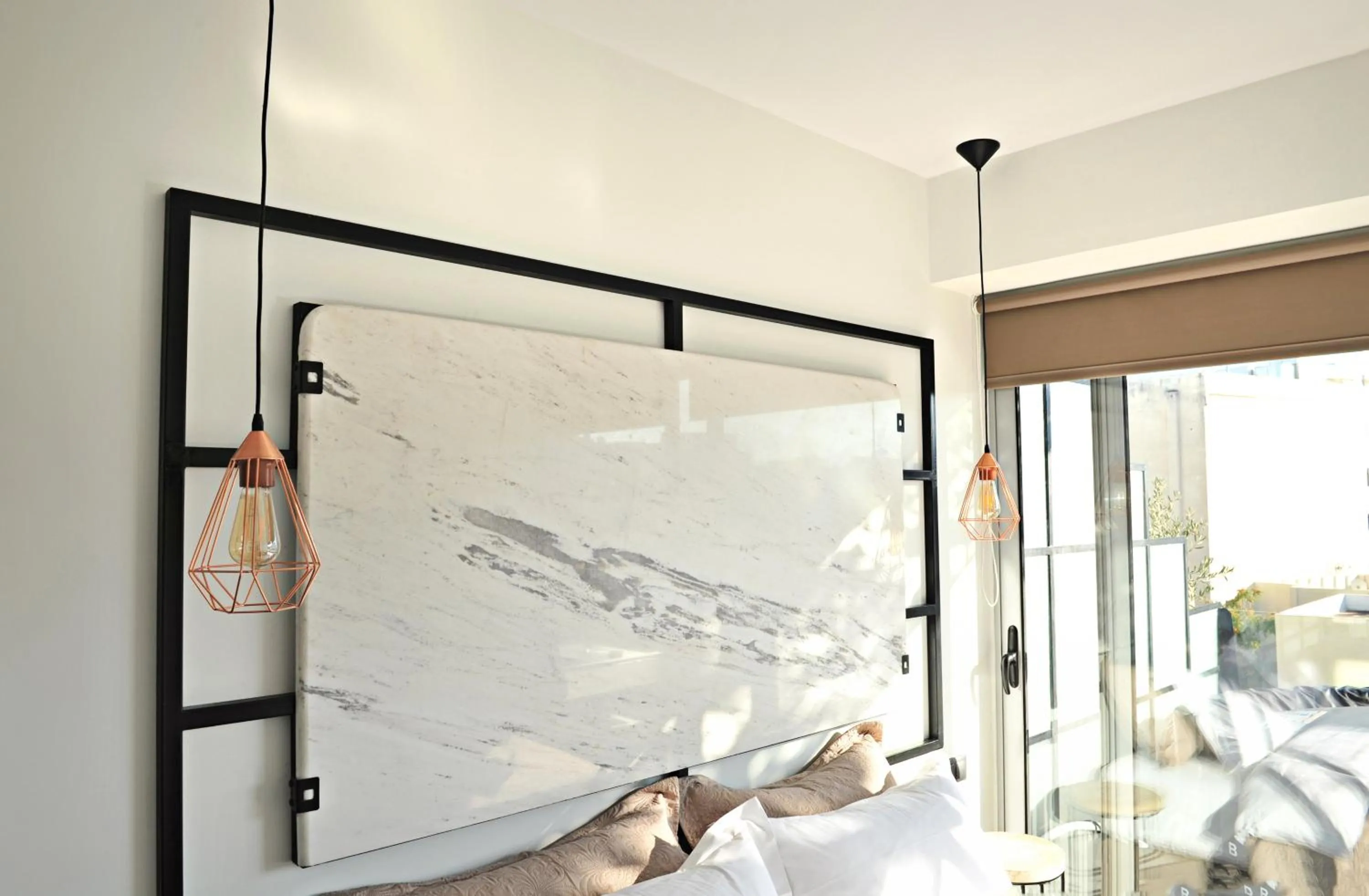 Bedroom, Bed in The Athenians Modern Apartments