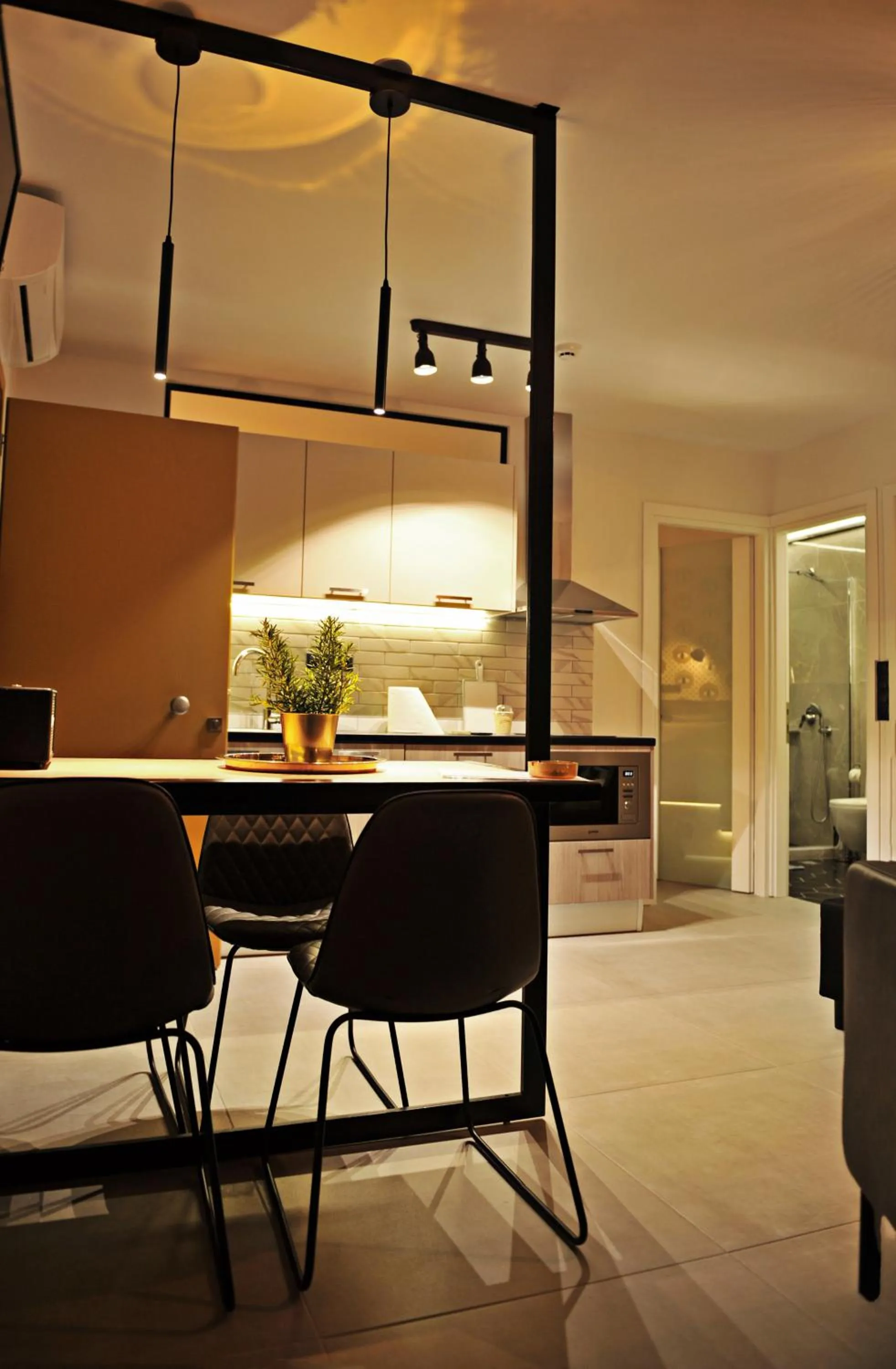 Dining area in The Athenians Modern Apartments