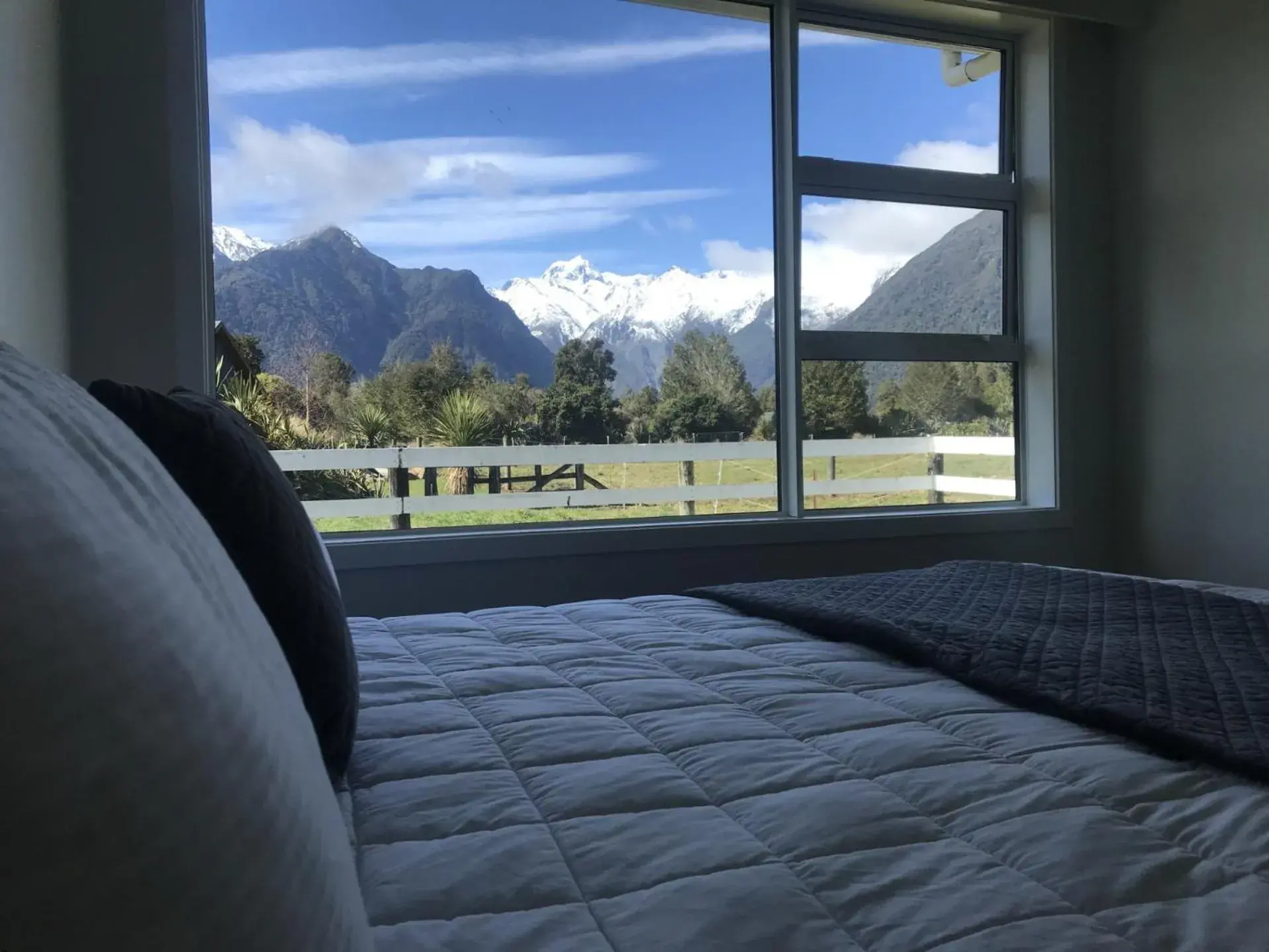 Bed in Mt Cook View Motel - Fox Glacier Bed in Mt Cook View Motel - Fox Glacier