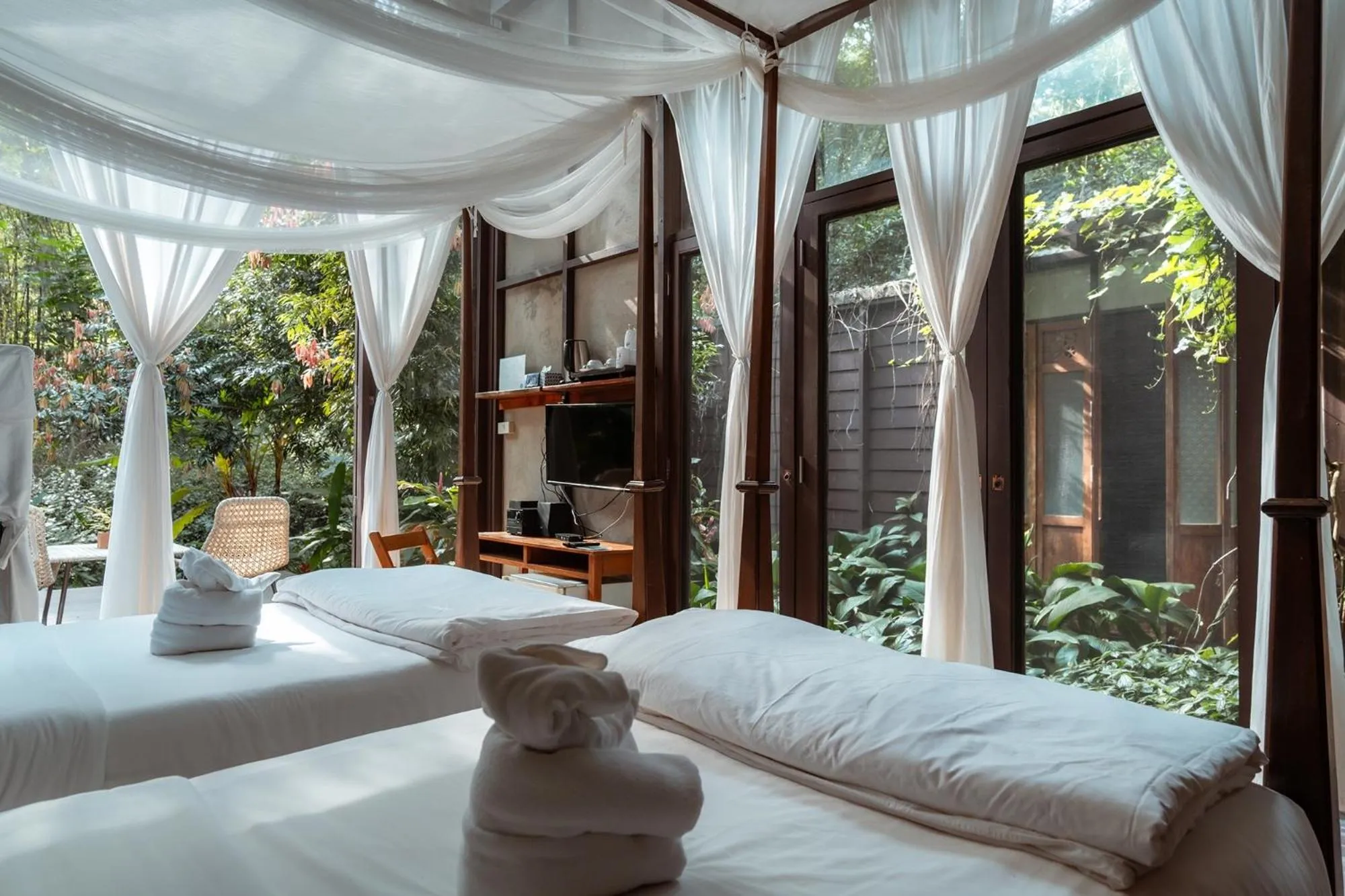 Bed in Proud Phu Fah Maerim Resort