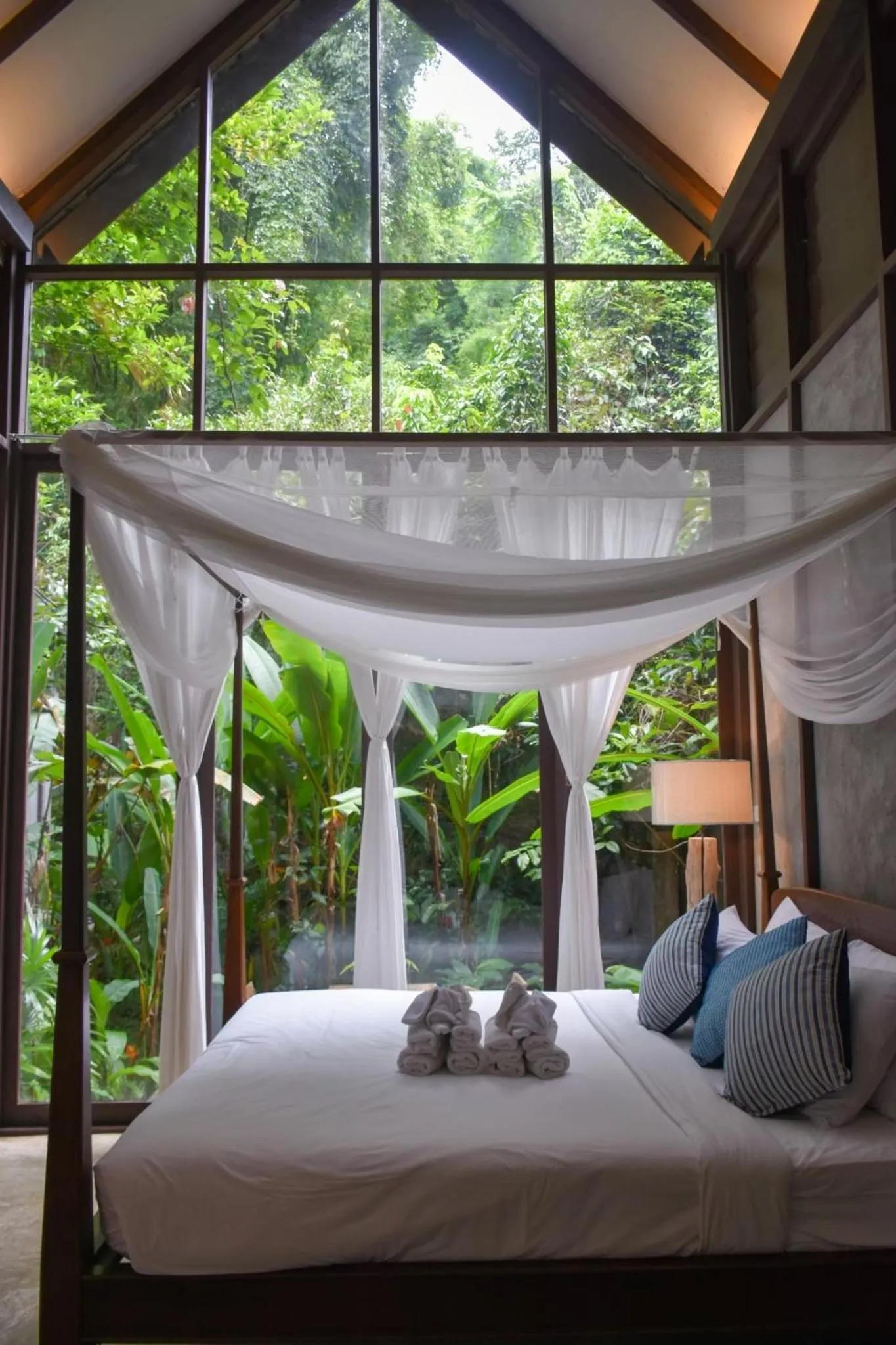 Natural landscape, Bed in Proud Phu Fah Maerim Resort