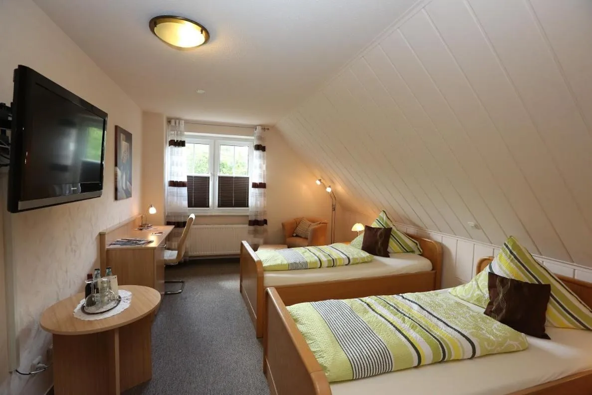 Photo of the whole room, Bed in Landhotel Möllhagen