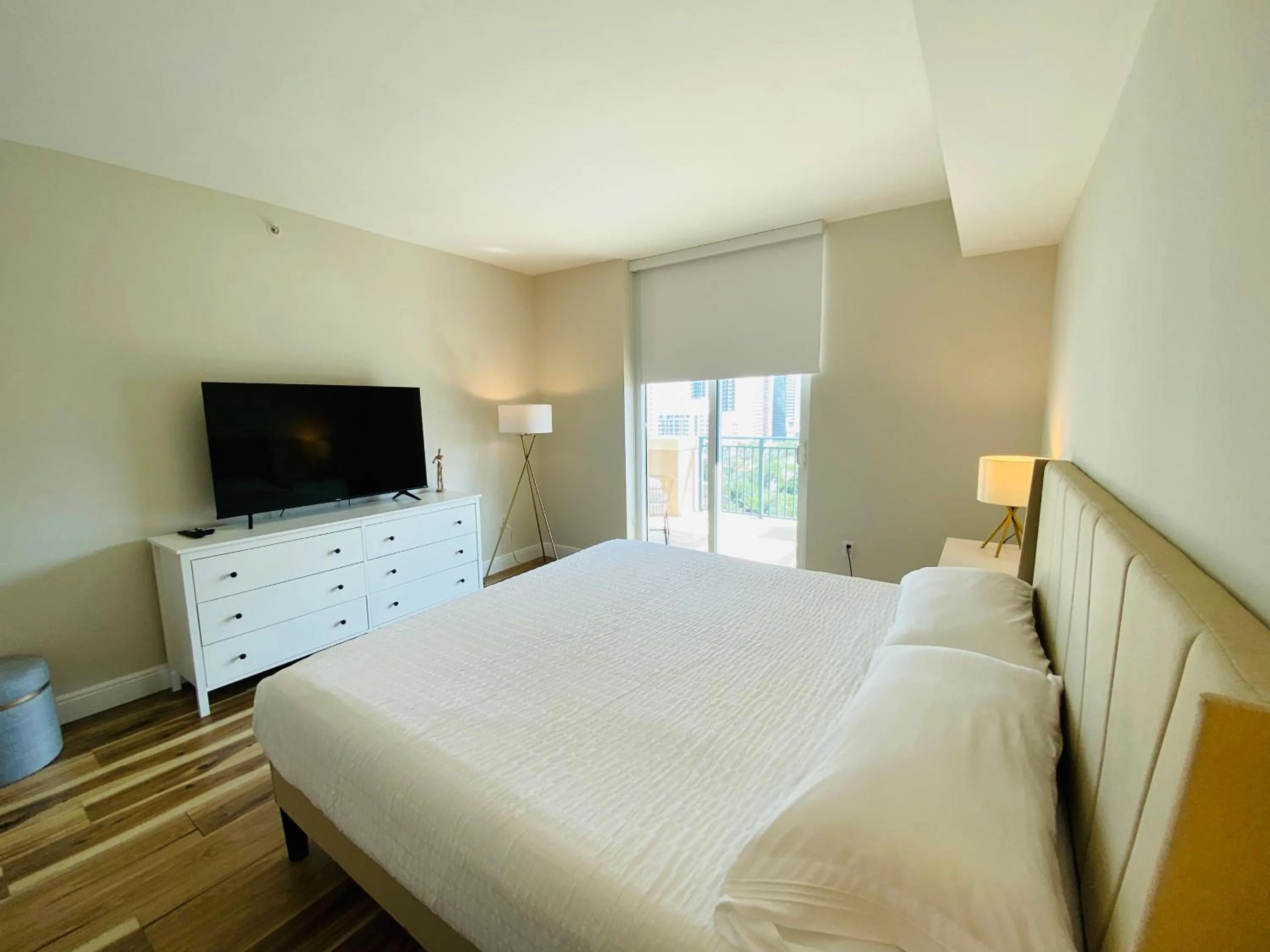 Bed in The King David Condos