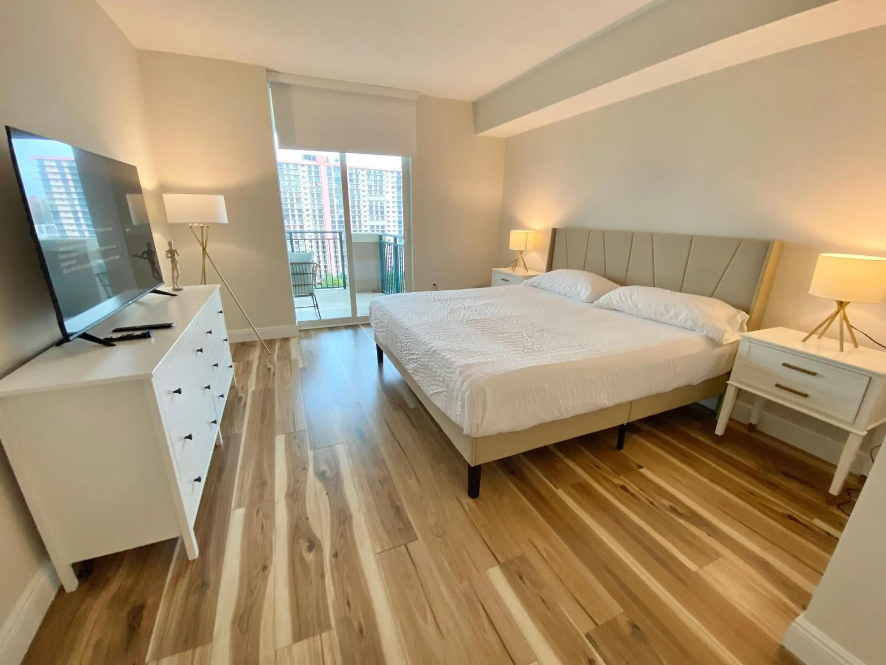 Bed in The King David Condos