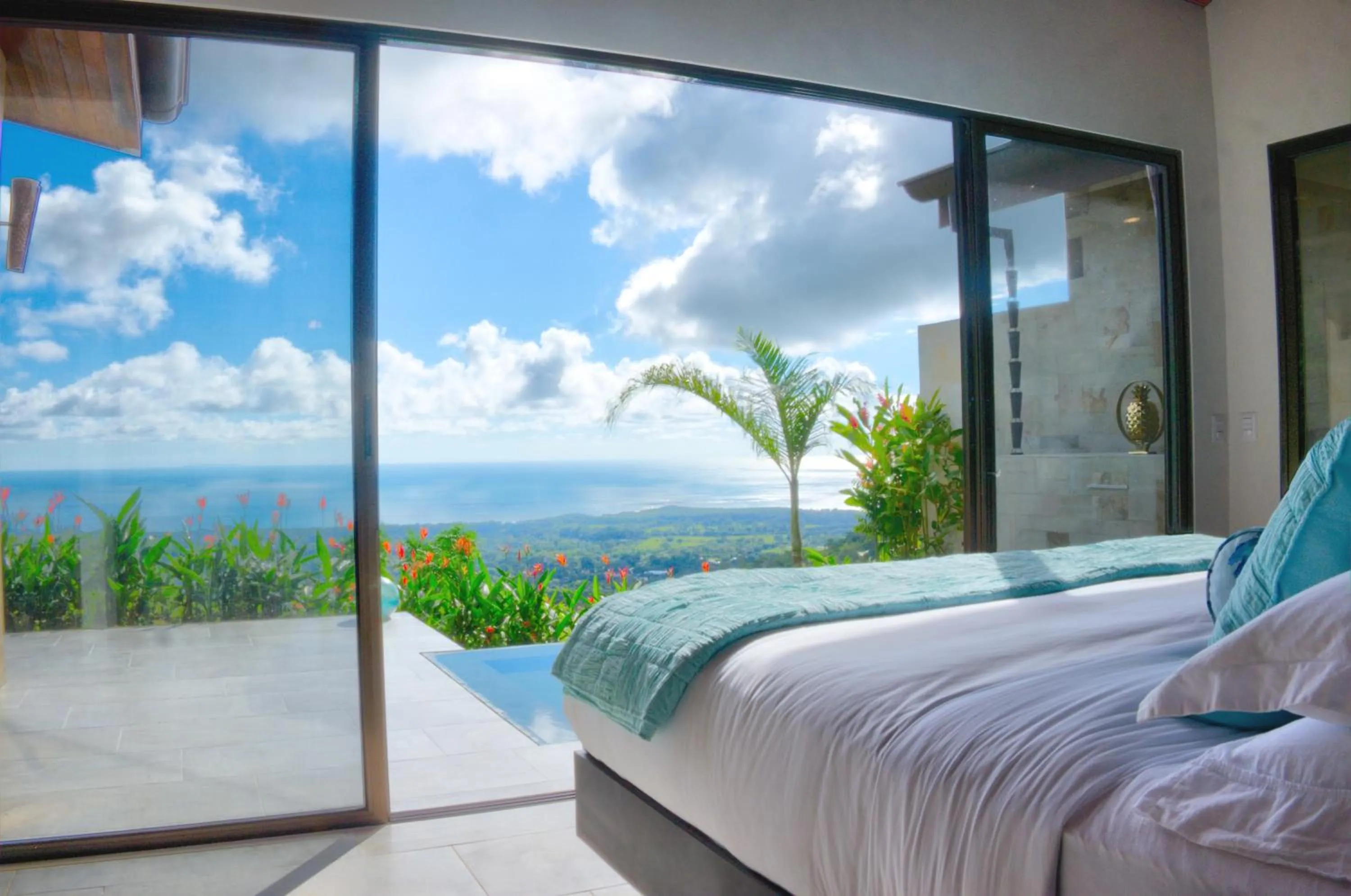 Bedroom, Bed in Golden Pineapple Villas-Adults Only