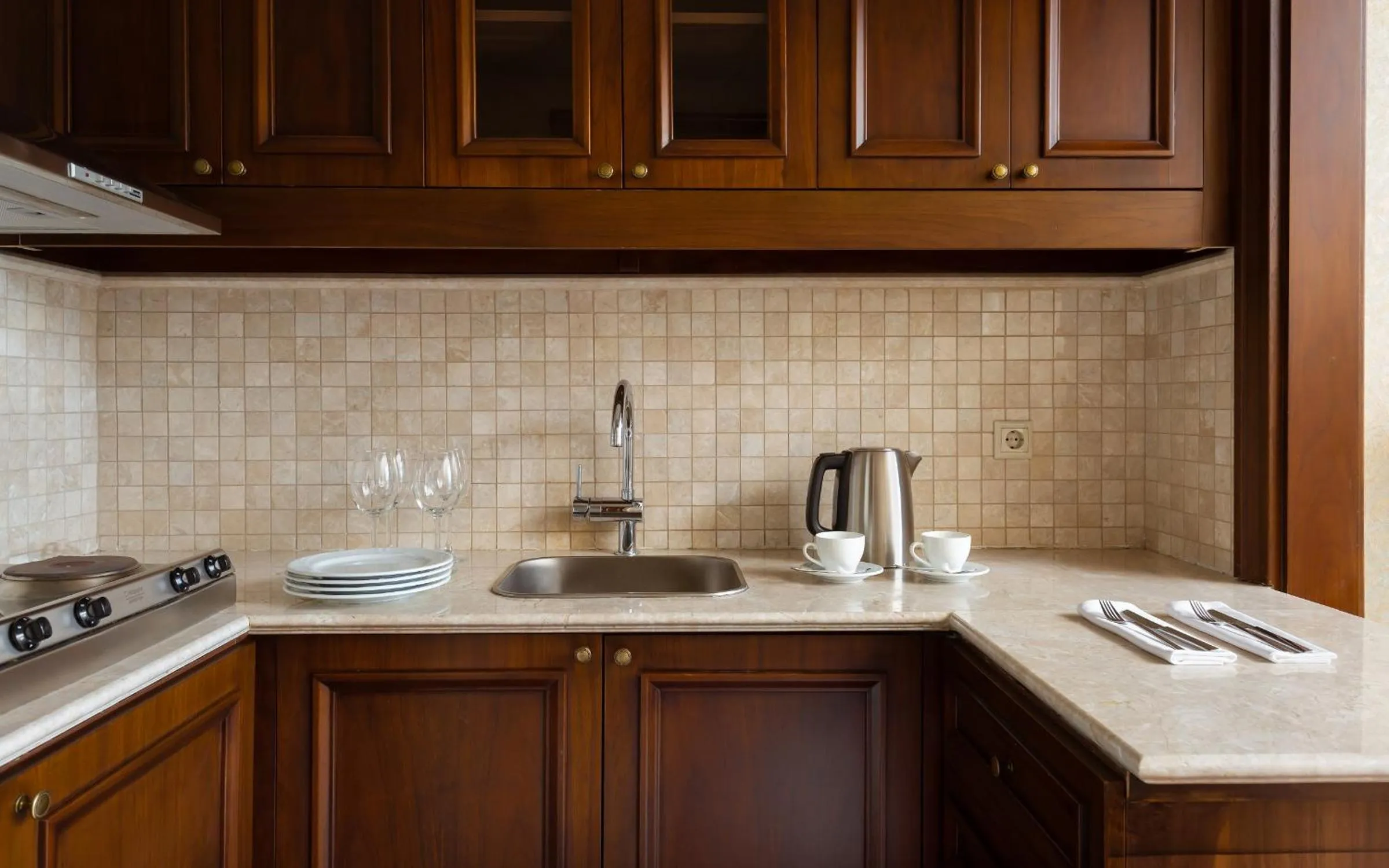 Kitchen or kitchenette in Rixos Almaty