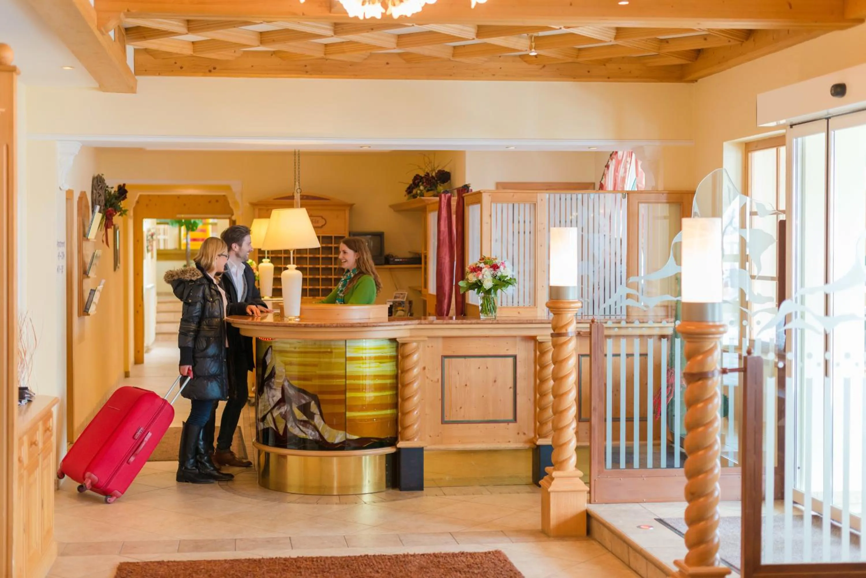 Lobby or reception in Apparthotel Sankt Georg