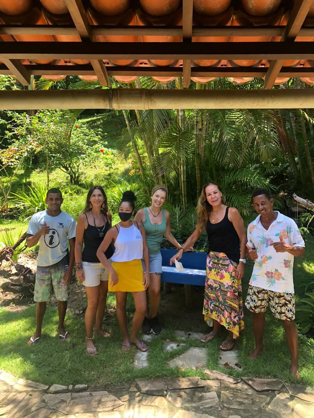 Garden in Pousada Horizonte Azul