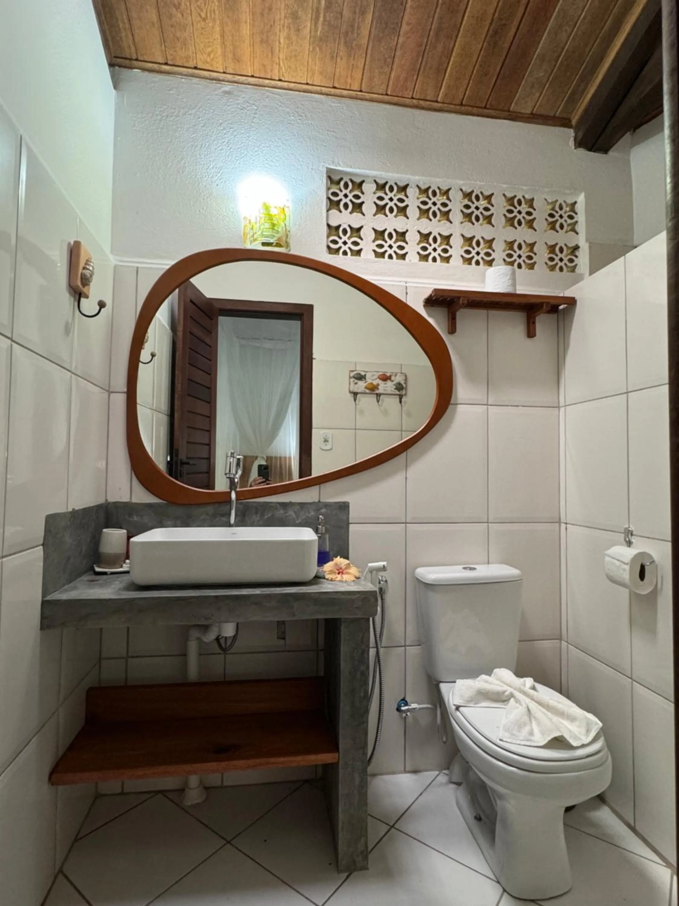 Bathroom in Pousada Horizonte Azul