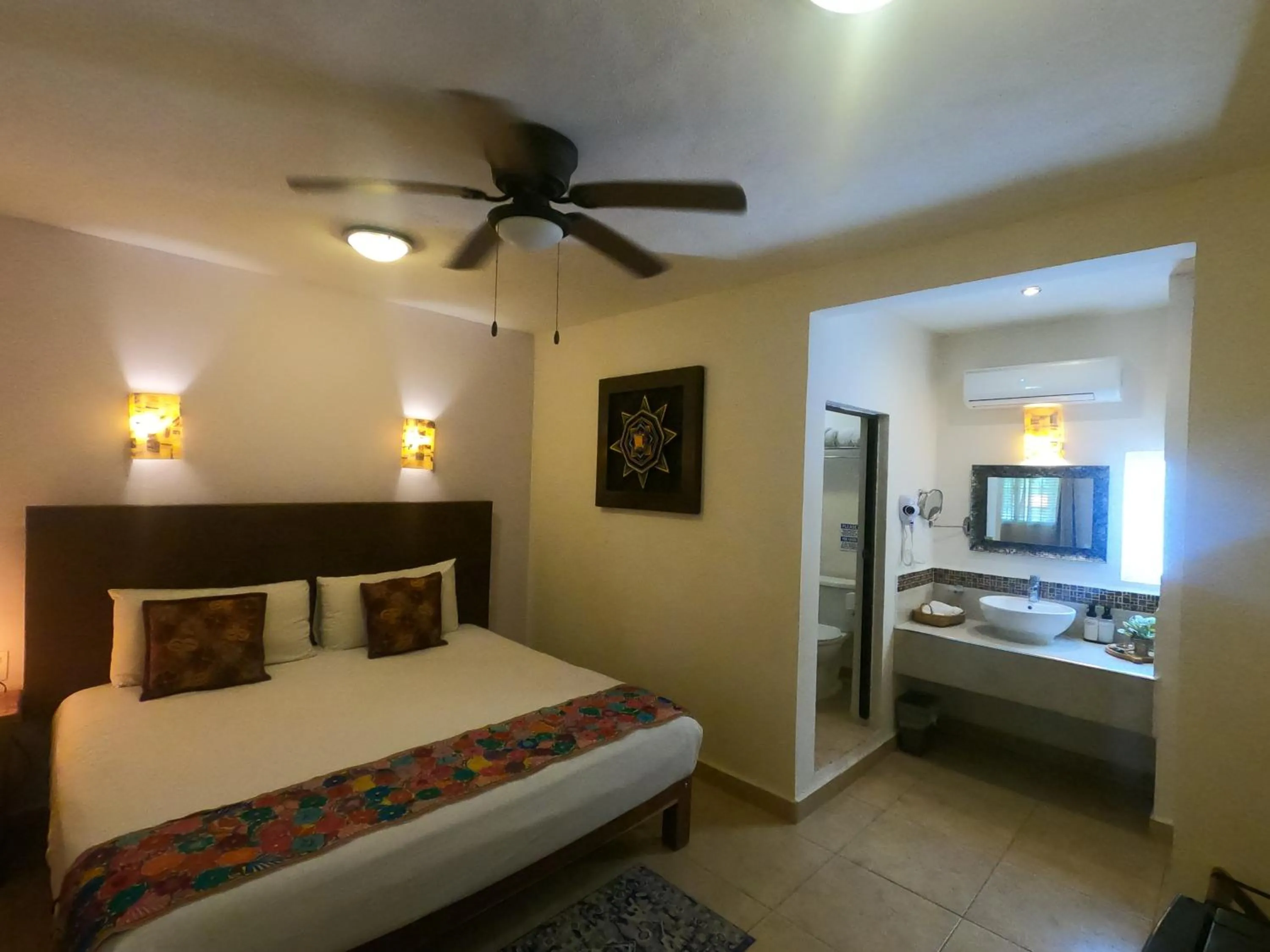 Bedroom, Bed in Hotel Balché