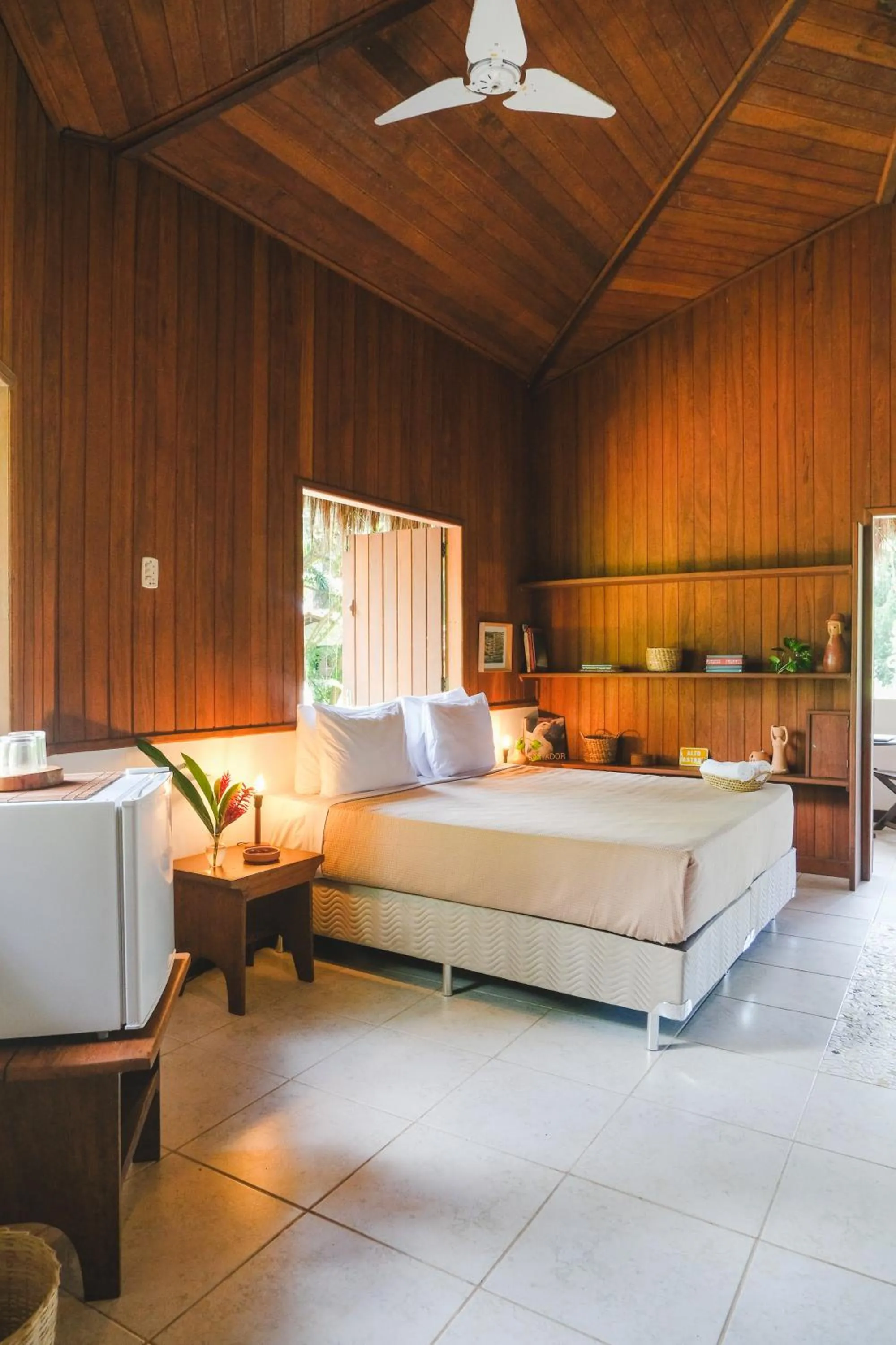 Bed in Pousada Santa Clara