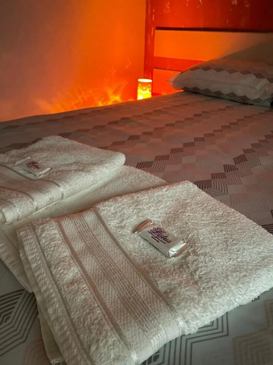 Bed in Pousada Natureza e Arte