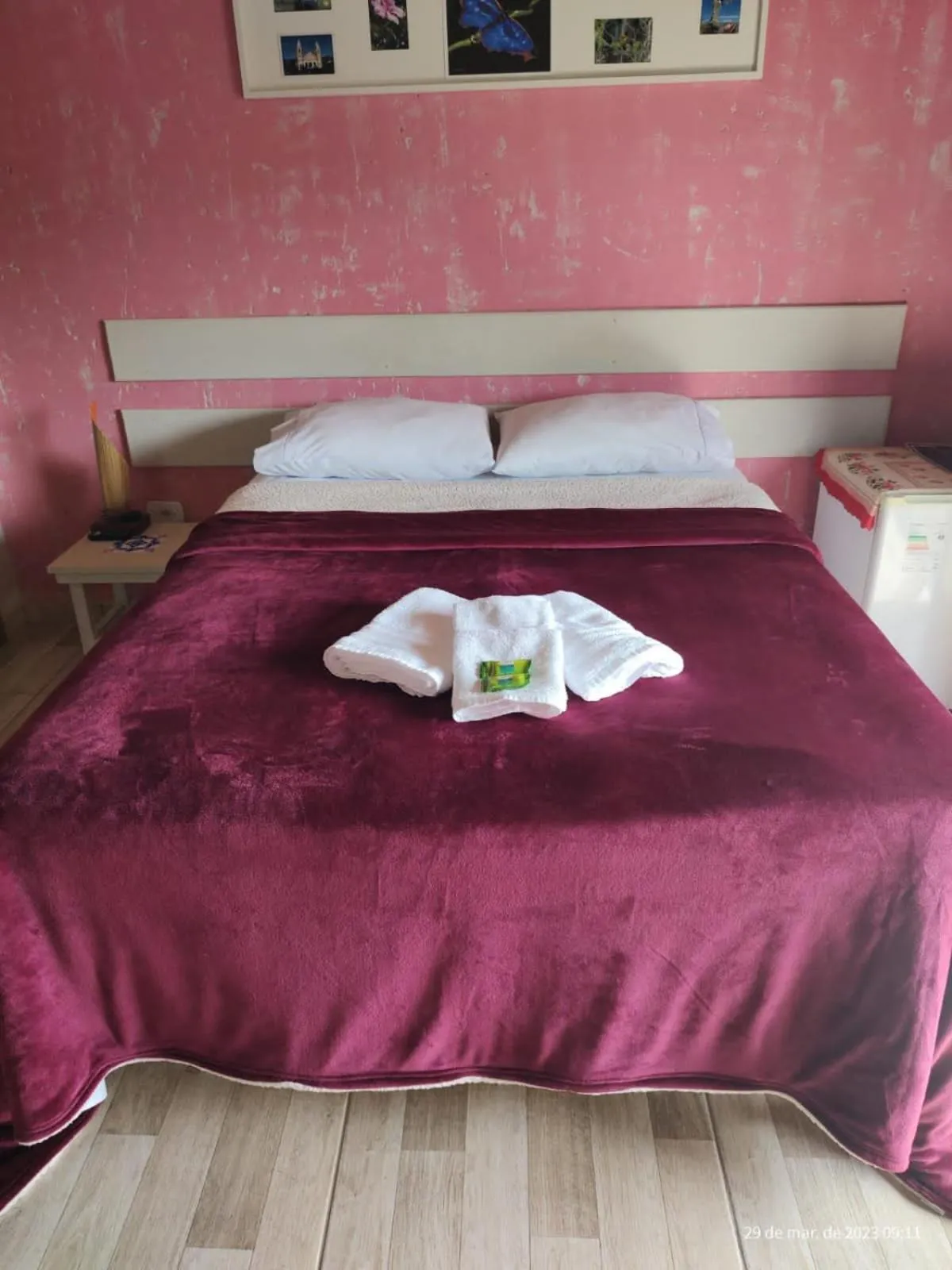 Bed in Pousada Natureza e Arte