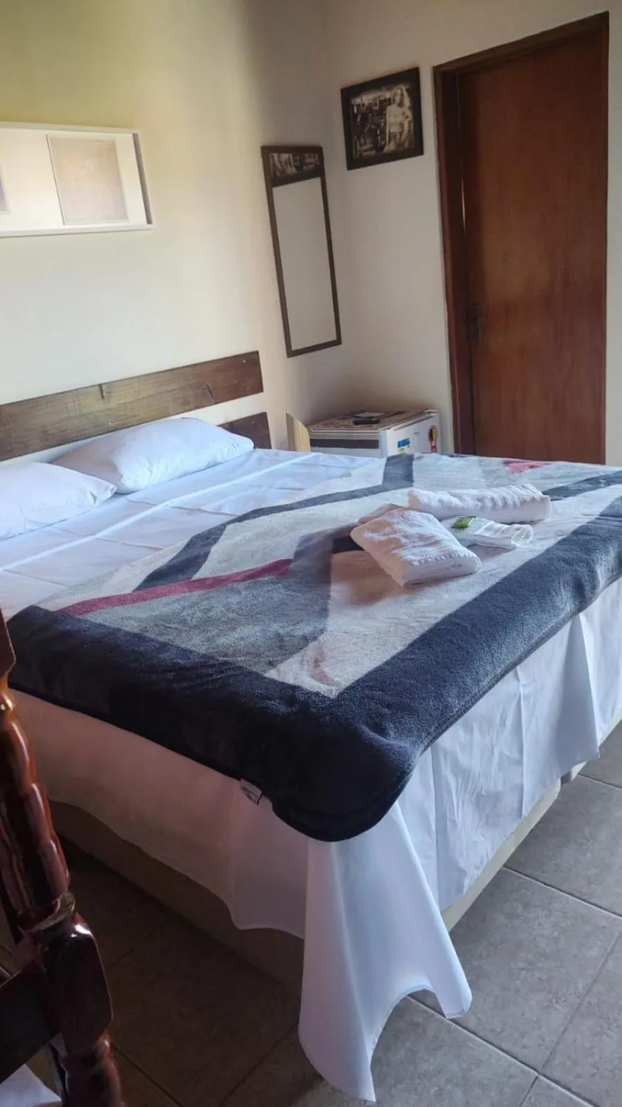 Bed in Pousada Natureza e Arte