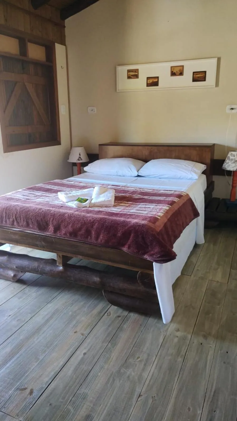 Bed in Pousada Natureza e Arte