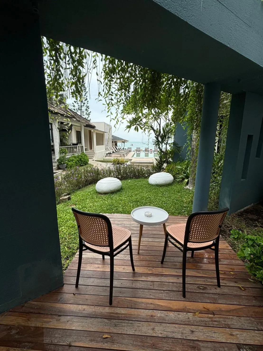 Balcony/Terrace in Punnpreeda Beach Resort - SHA Plus Certified