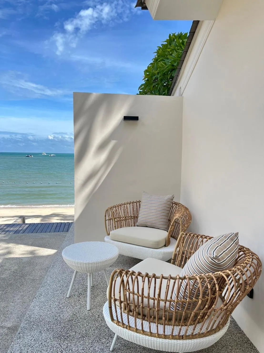 Balcony/Terrace in Punnpreeda Beach Resort - SHA Plus Certified