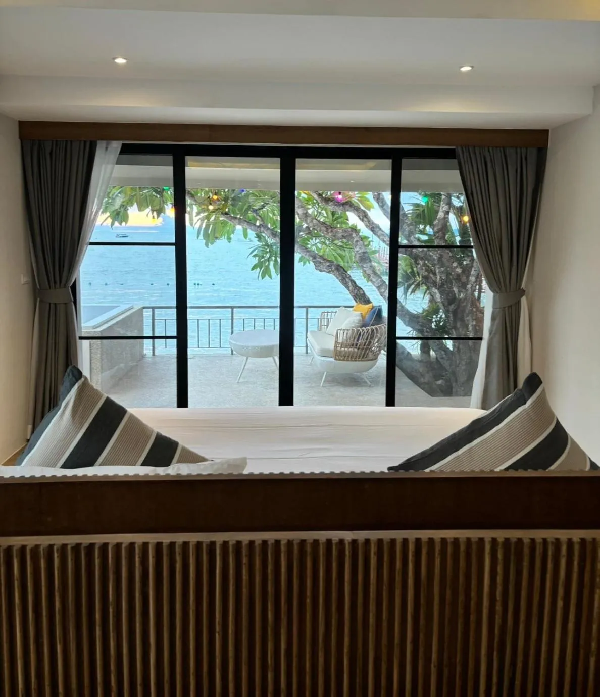 View (from property/room), Bed in Punnpreeda Beach Resort - SHA Plus Certified