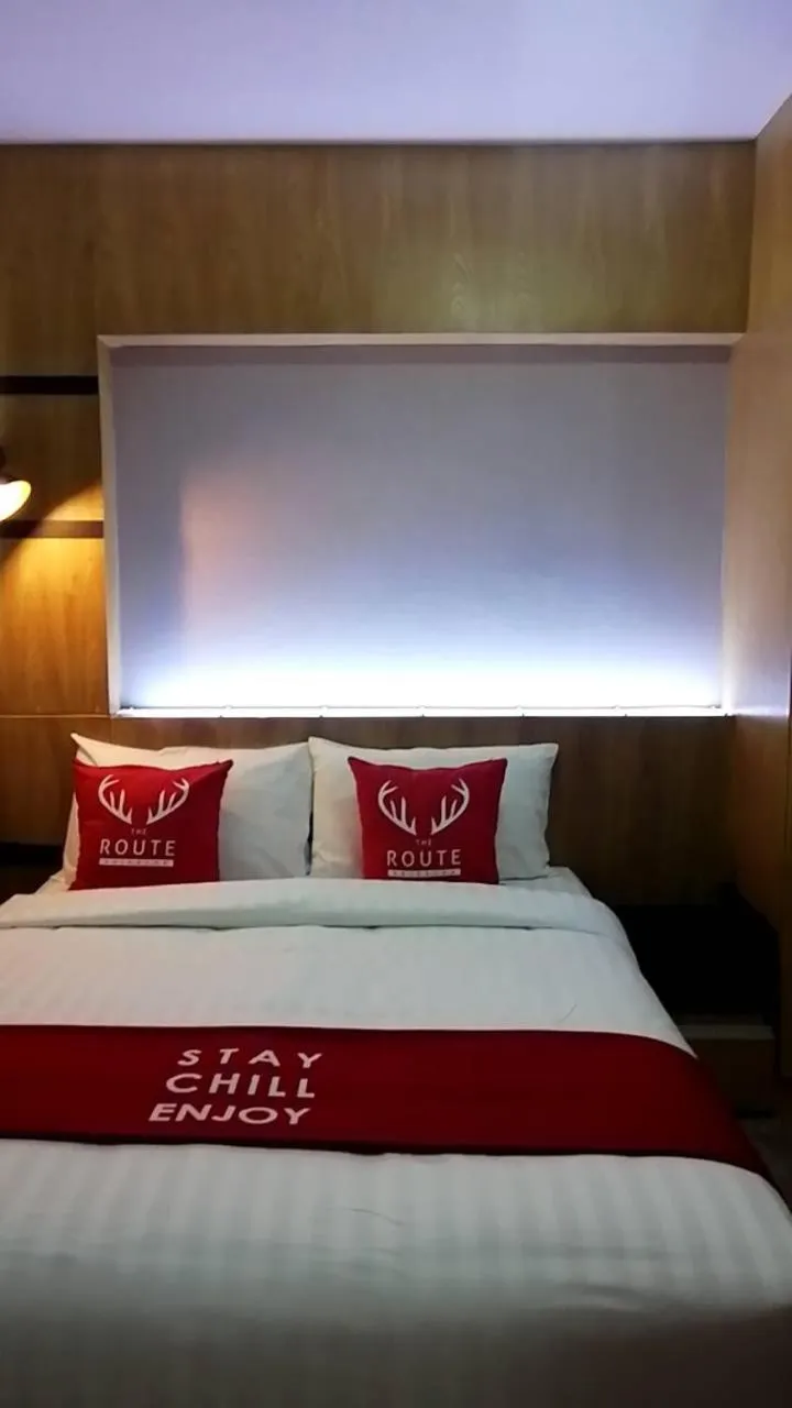 Bed in The Route Sriracha Hotel And Residence