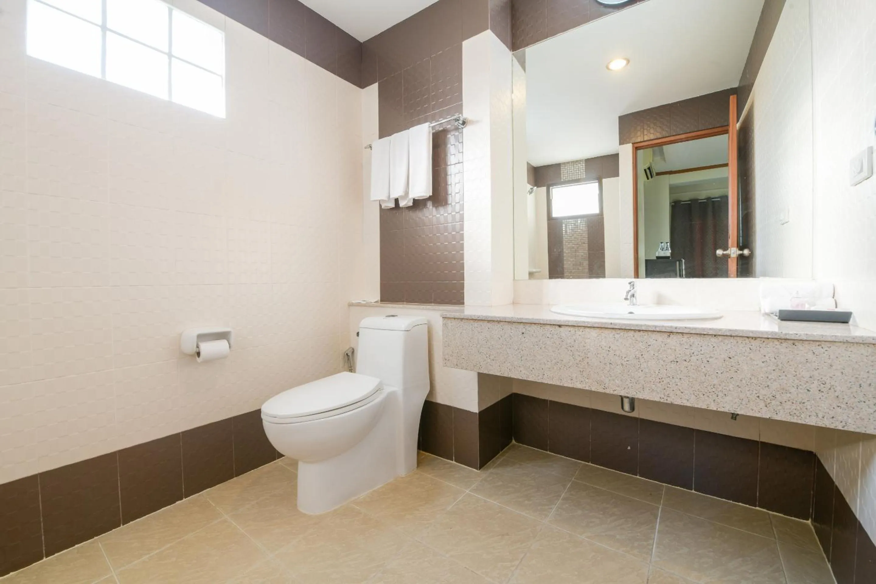 Bathroom in The Route Sriracha Hotel And Residence