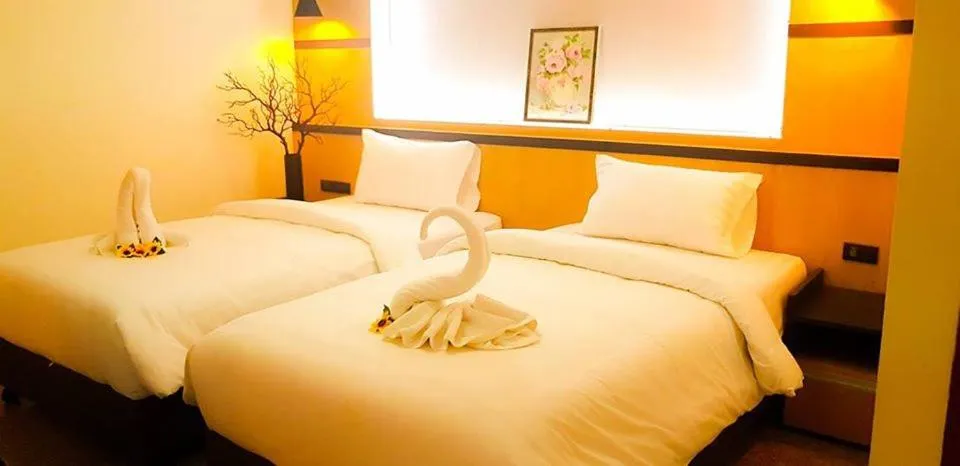 Bed in The Route Sriracha Hotel And Residence