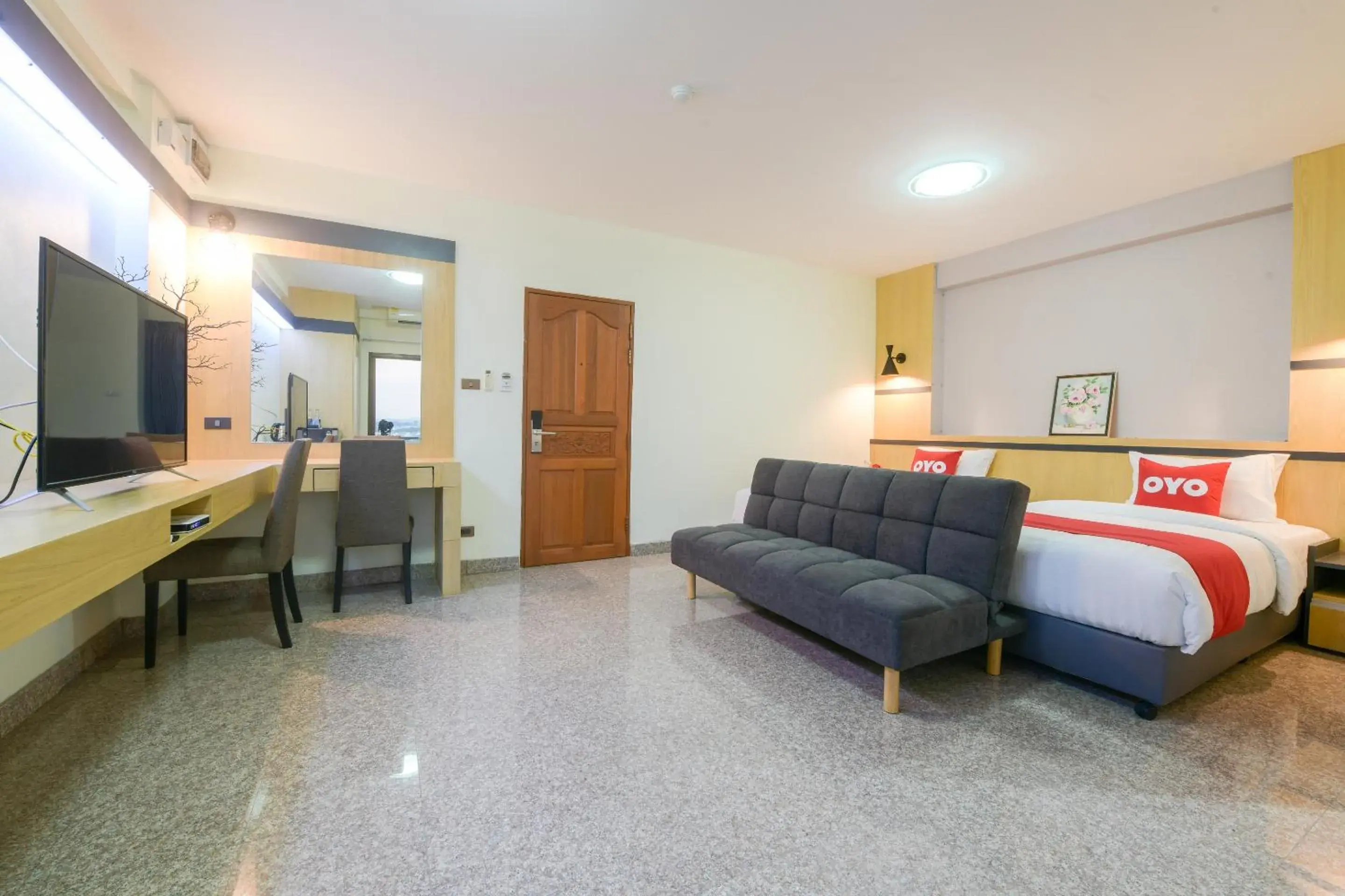 Bedroom in The Route Sriracha Hotel And Residence Bedroom in The Route Sriracha Hotel And Residence