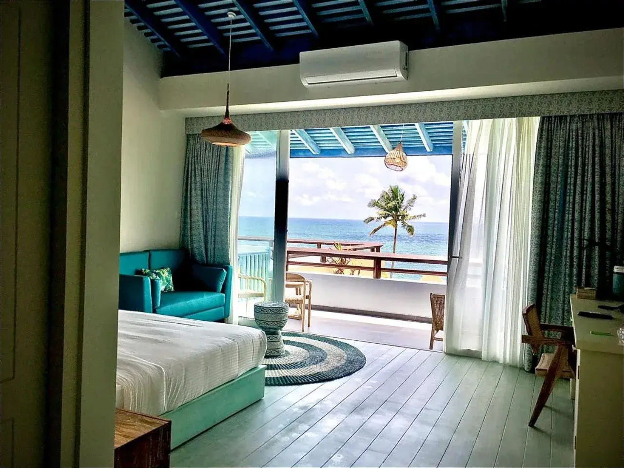 View (from property/room), Bed in Thaproban Pavilion Waves View (from property/room), Bed in Thaproban Pavilion Waves