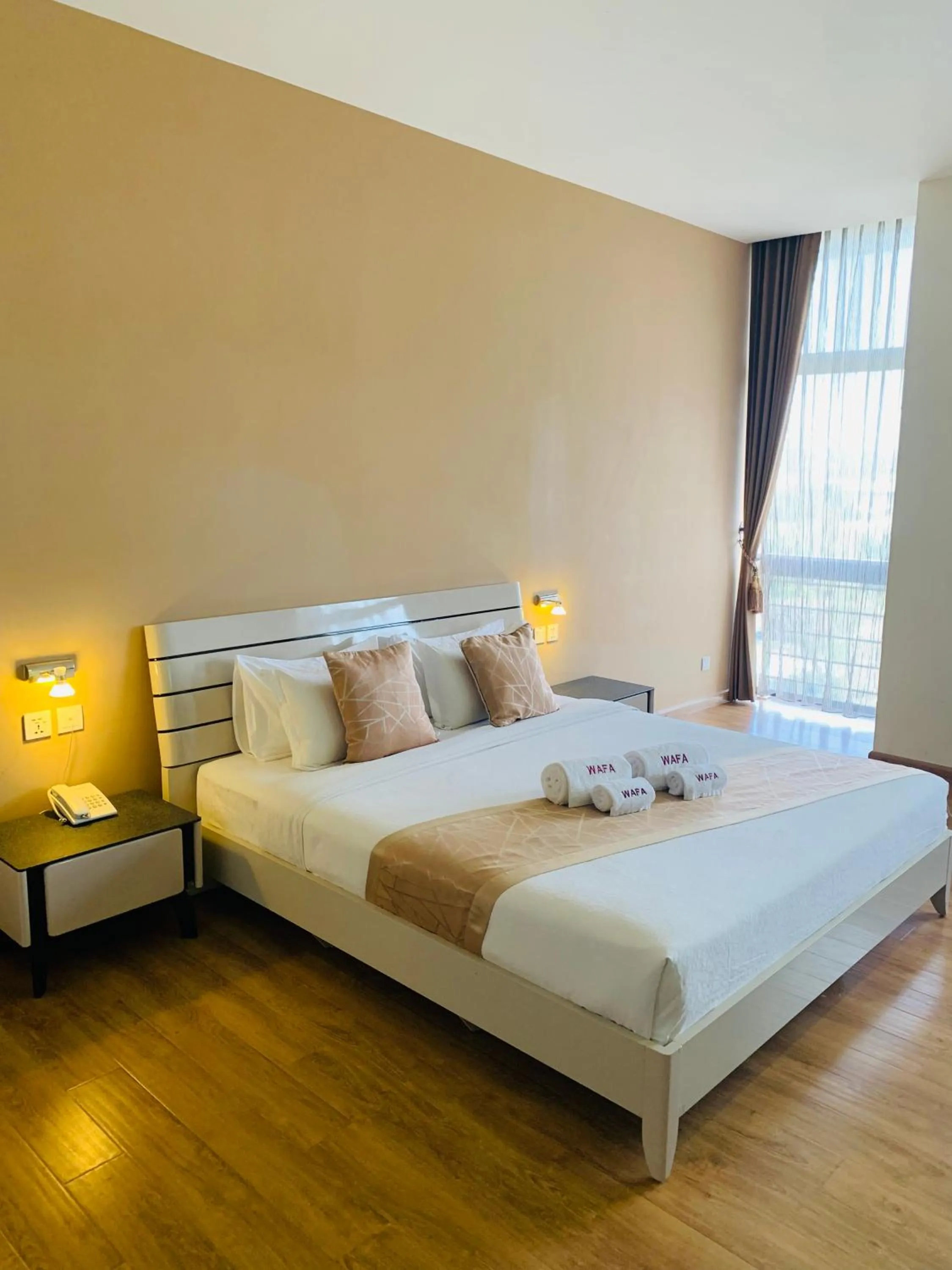 Bed in Wafa Hotel & Apartment