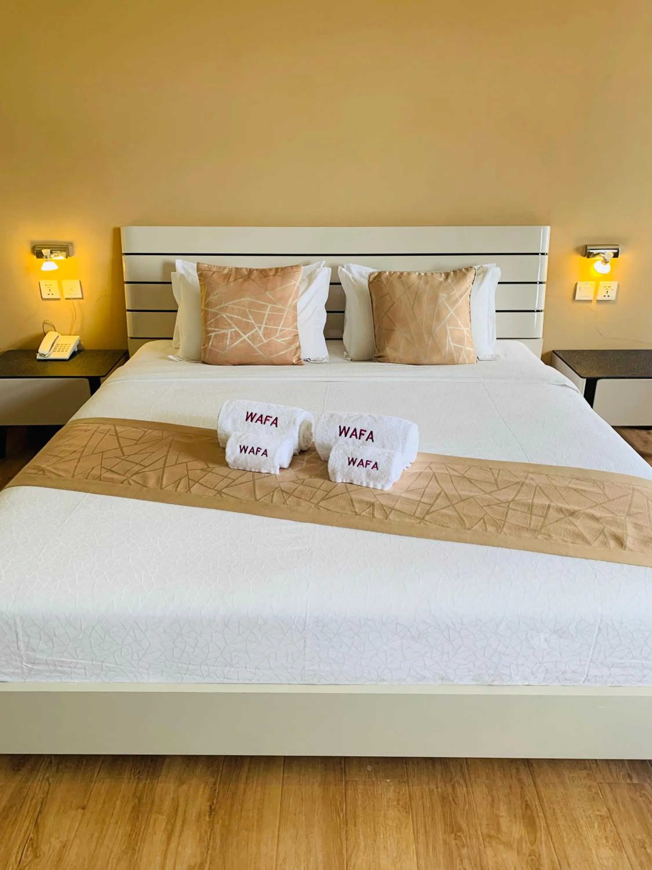 Bed in Wafa Hotel & Apartment