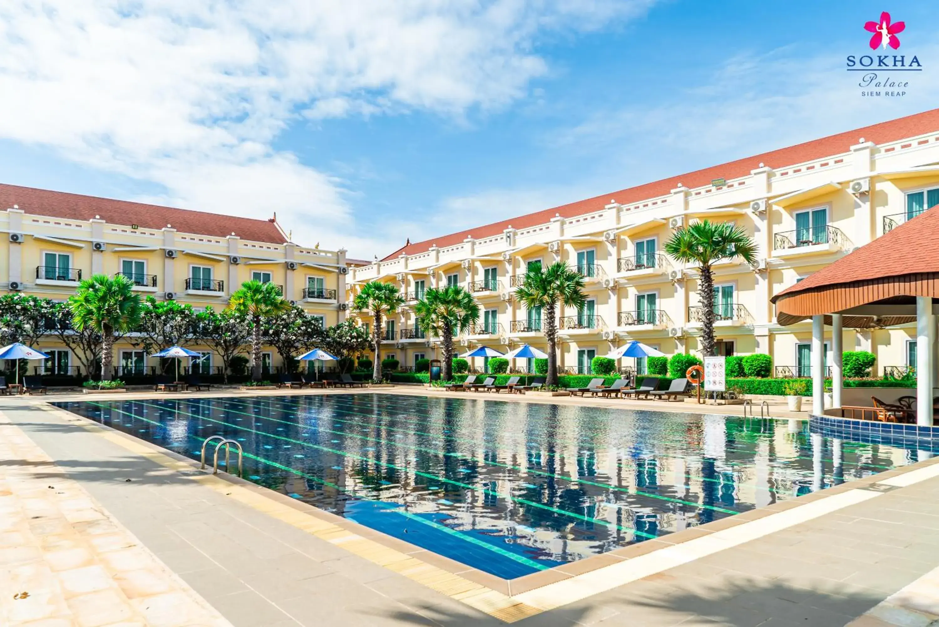 Swimming pool in Sokha Palace Siem Reap Hotel Swimming pool in Sokha Palace Siem Reap Hotel