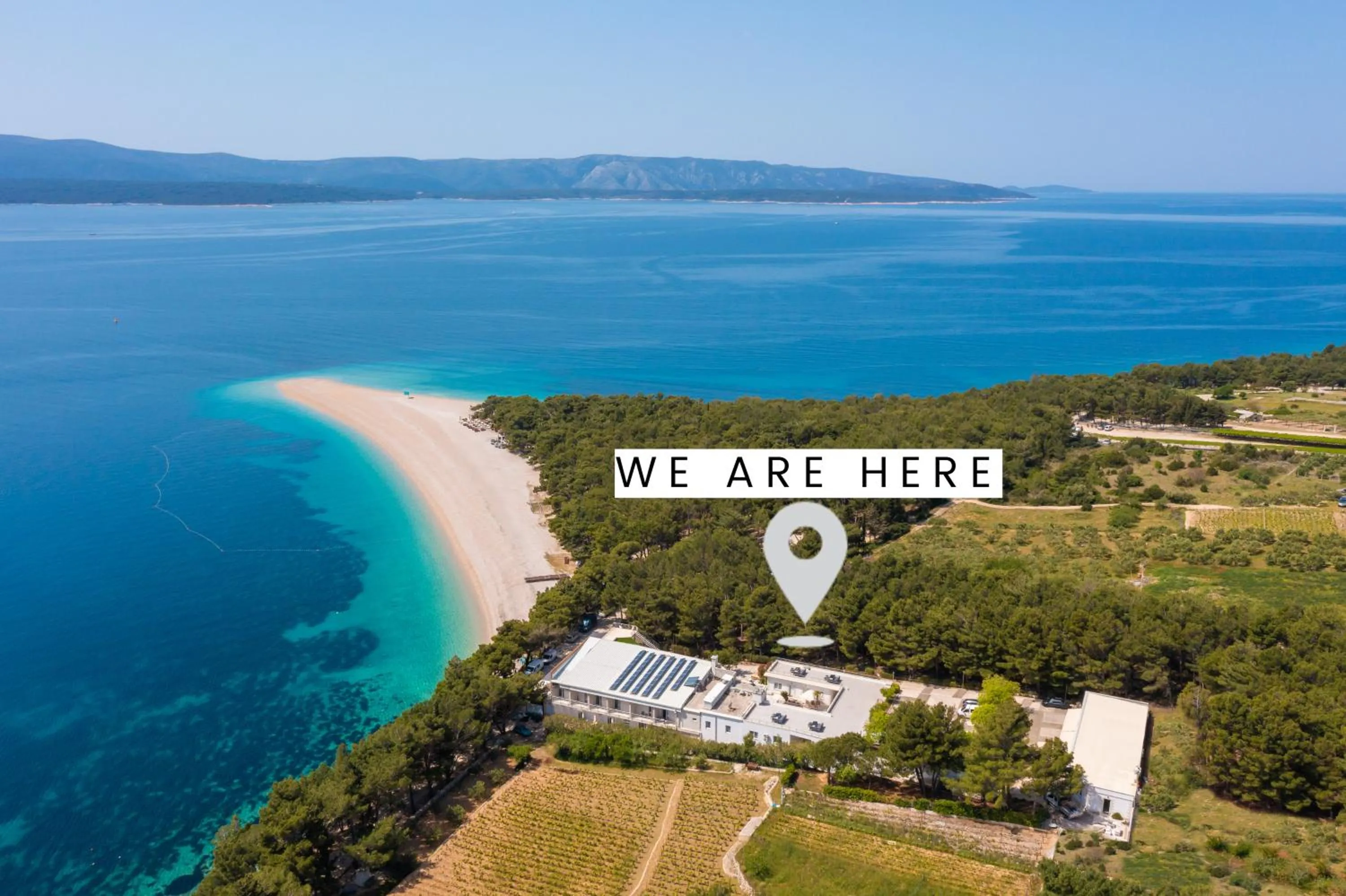 Location in Zlatni Rat Beach Resort