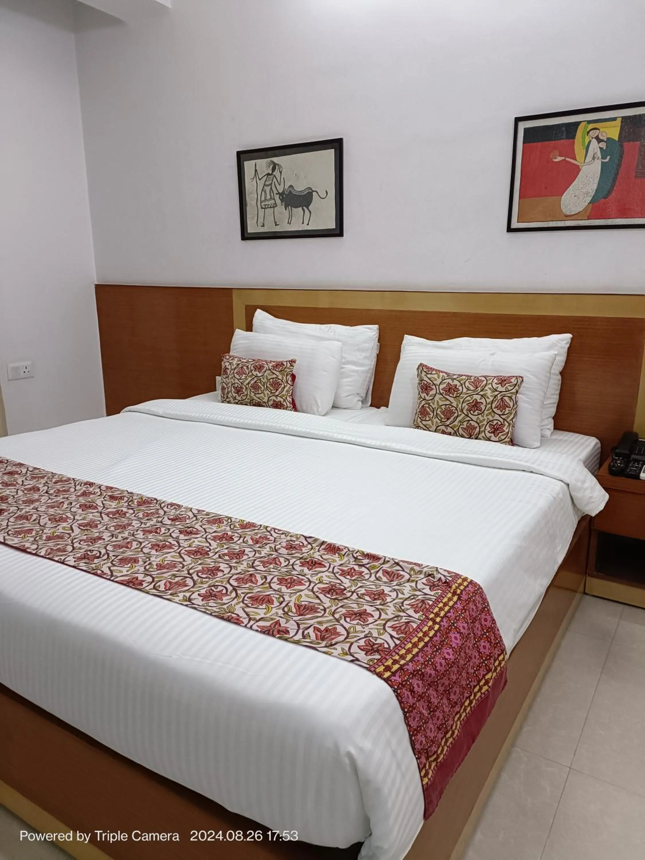 Bedroom, Bed in The Bodhgaya Hotel School