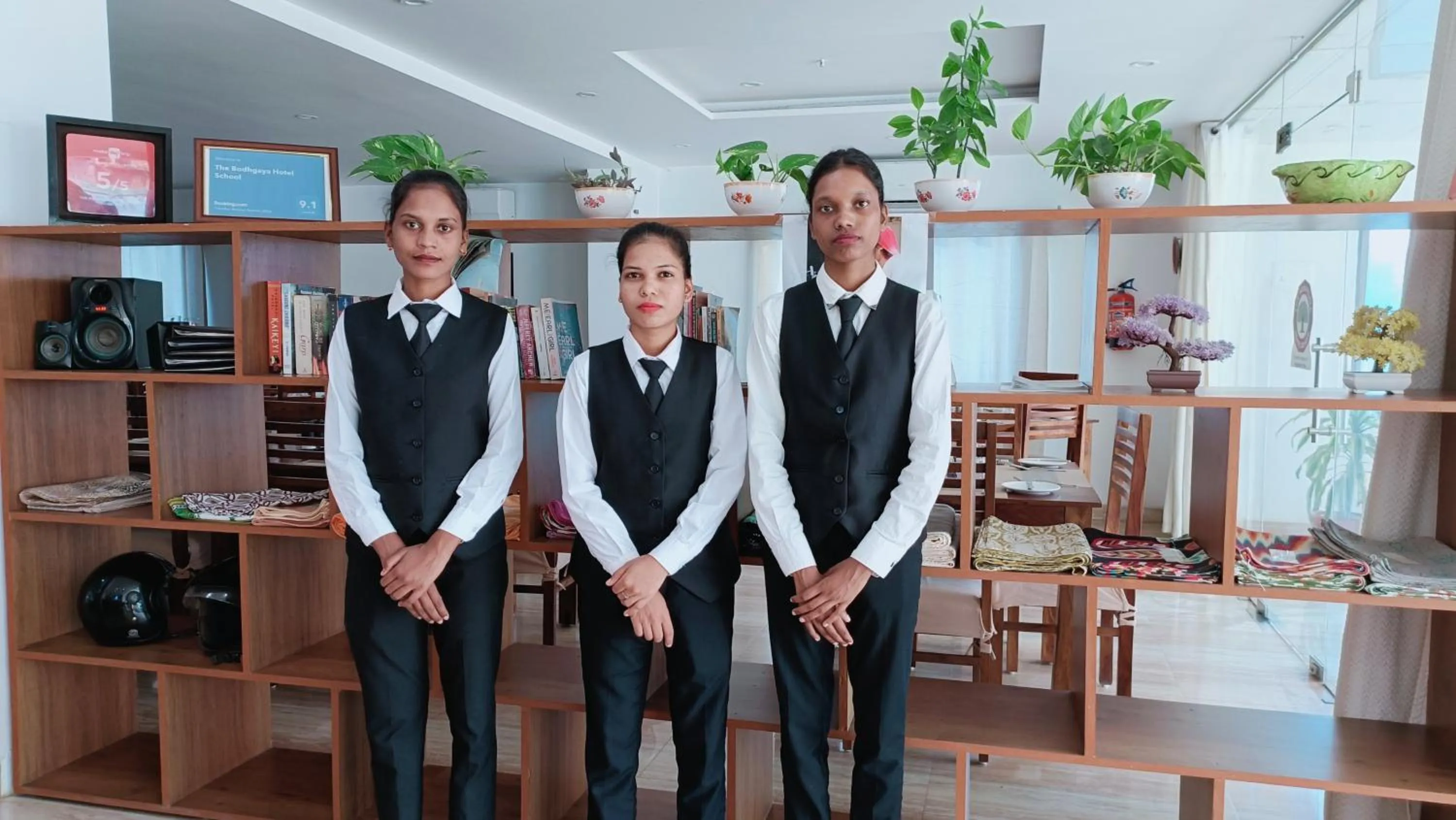 Library in The Bodhgaya Hotel School