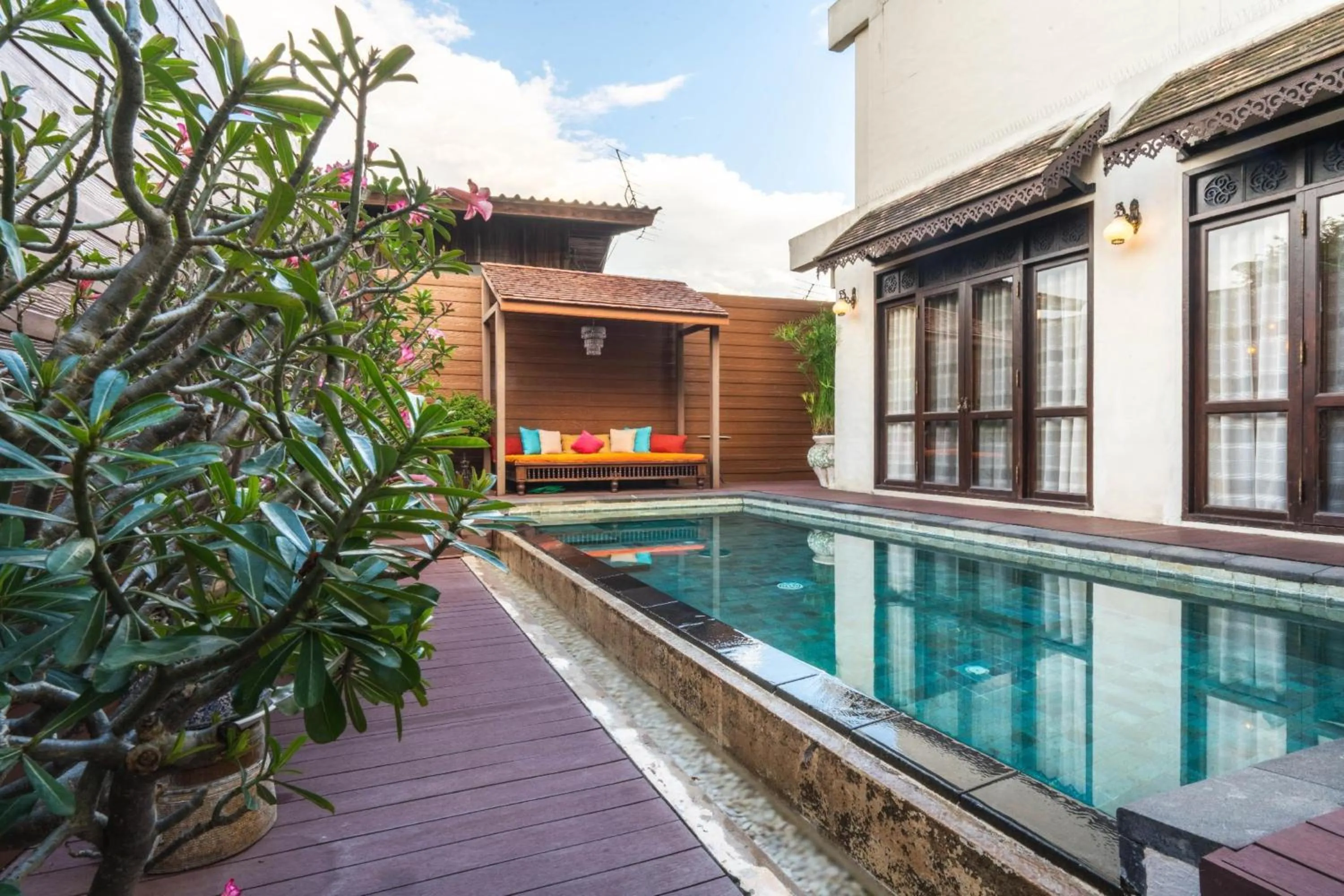 Pool view in Puripunn Hideaway