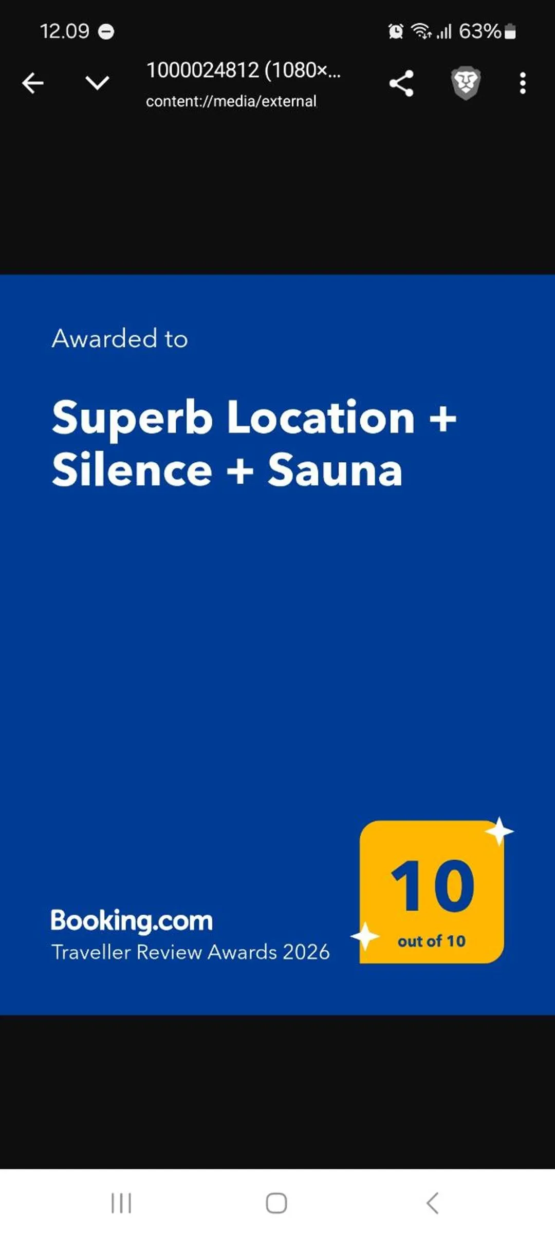 Superb Location + Silence + Sauna