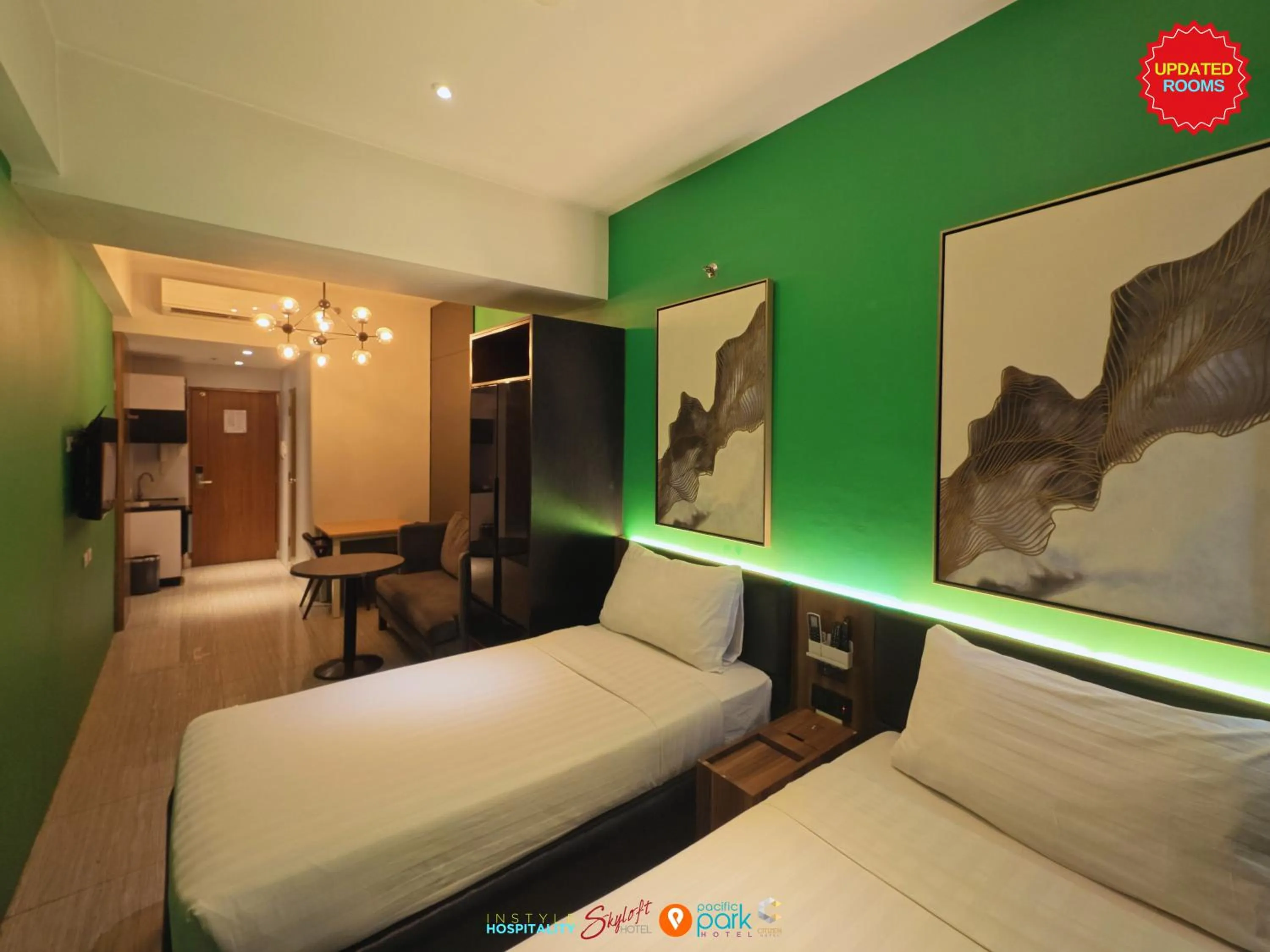 Bed in Skyloft Hotel