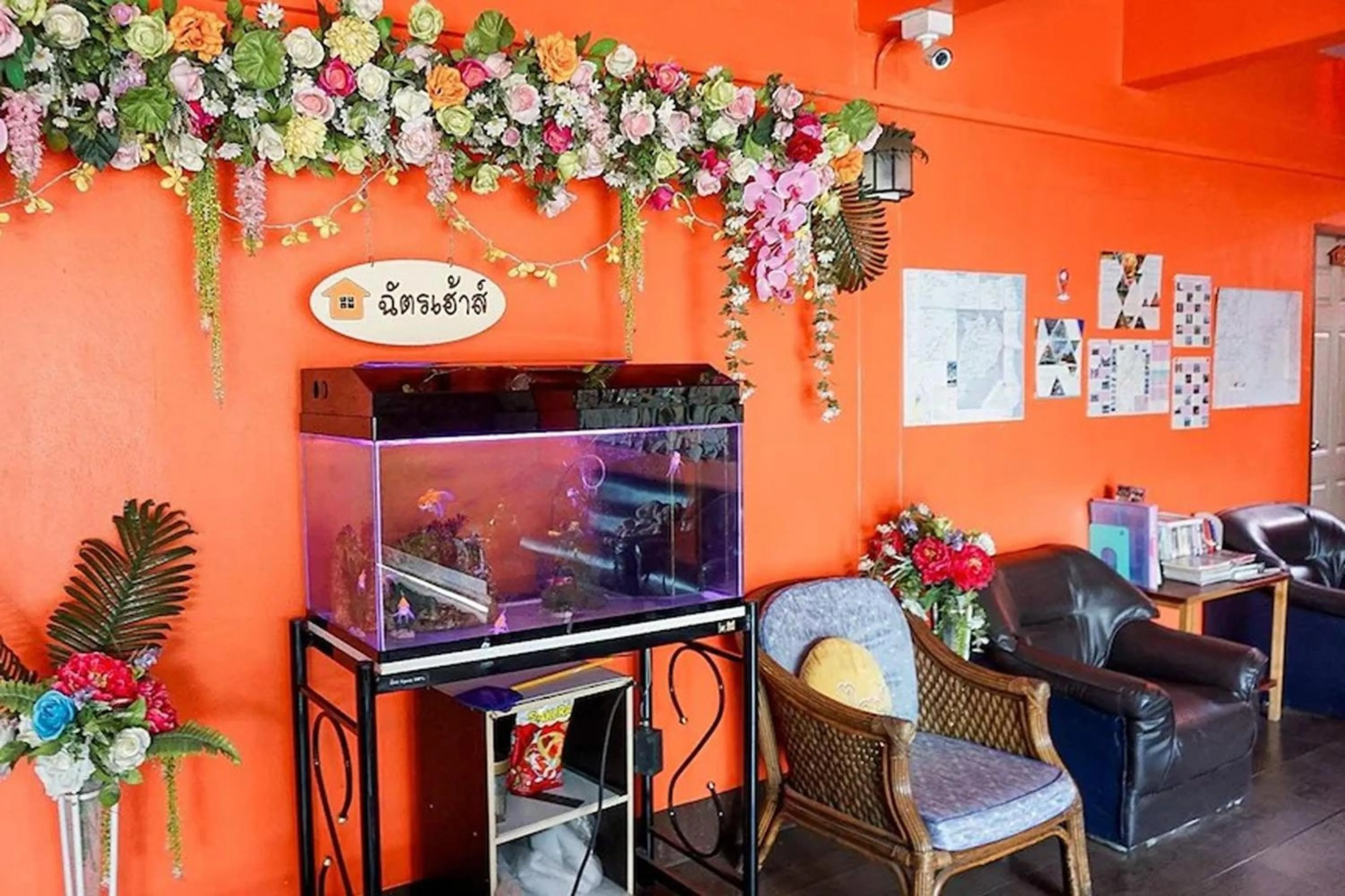 Living room in Chat House Chiang Rai