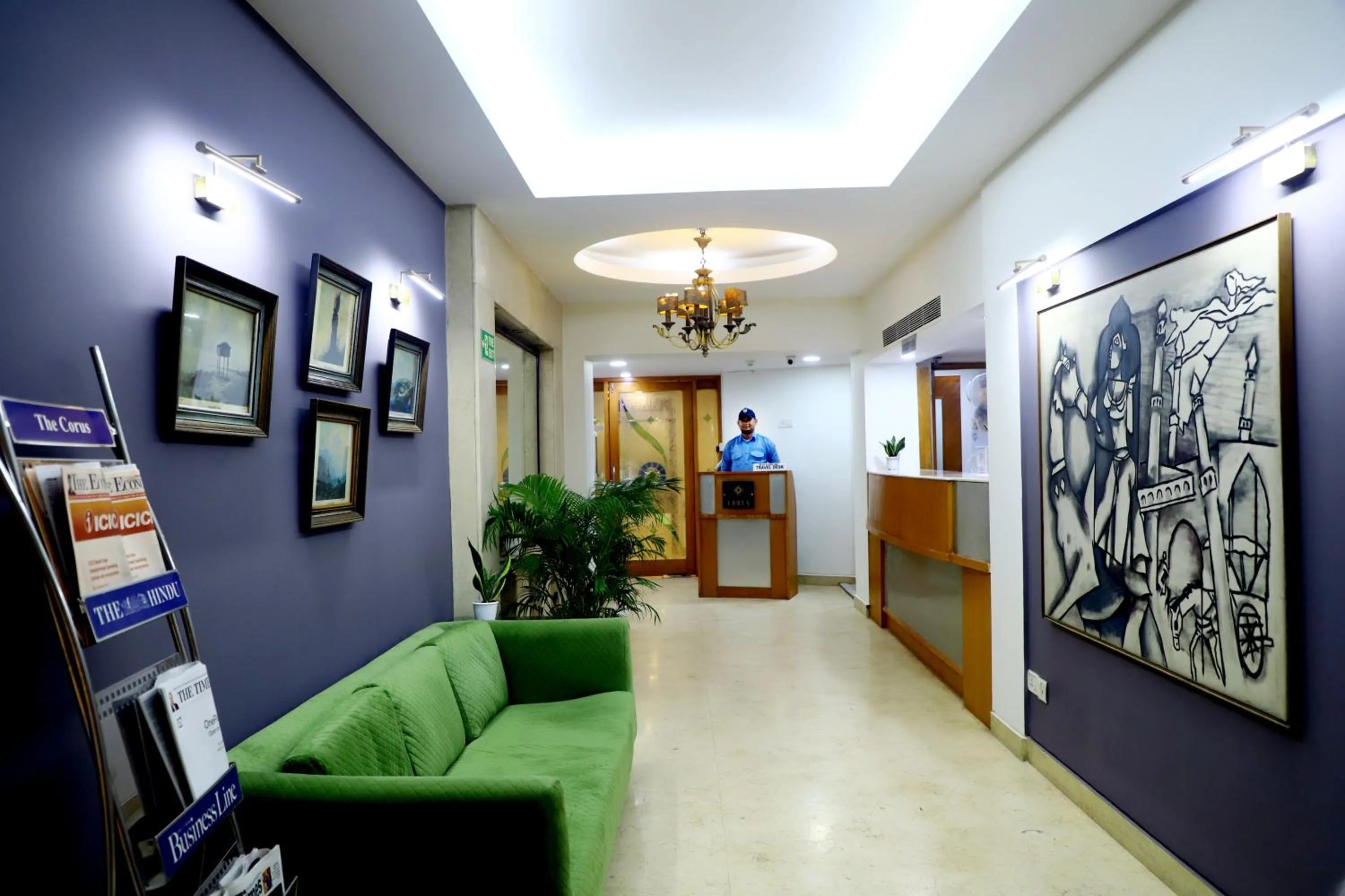 Lobby or reception in The Corus Hotel