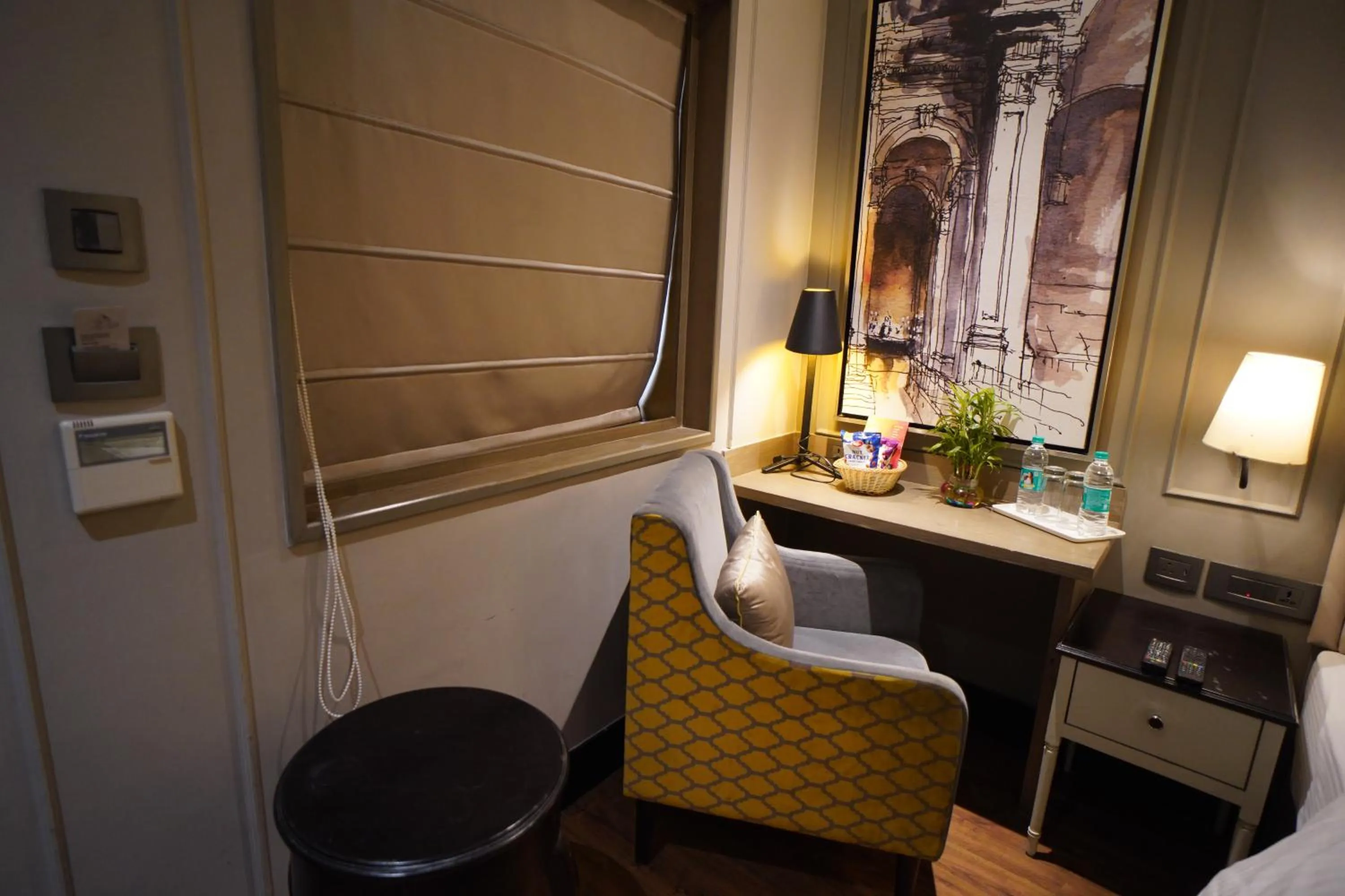 Seating area in The Corus Hotel