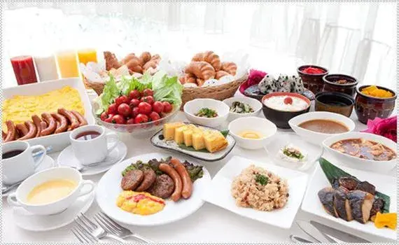 Buffet breakfast in Kuretake Inn Premium Fujinomiya Buffet breakfast in Kuretake Inn Premium Fujinomiya