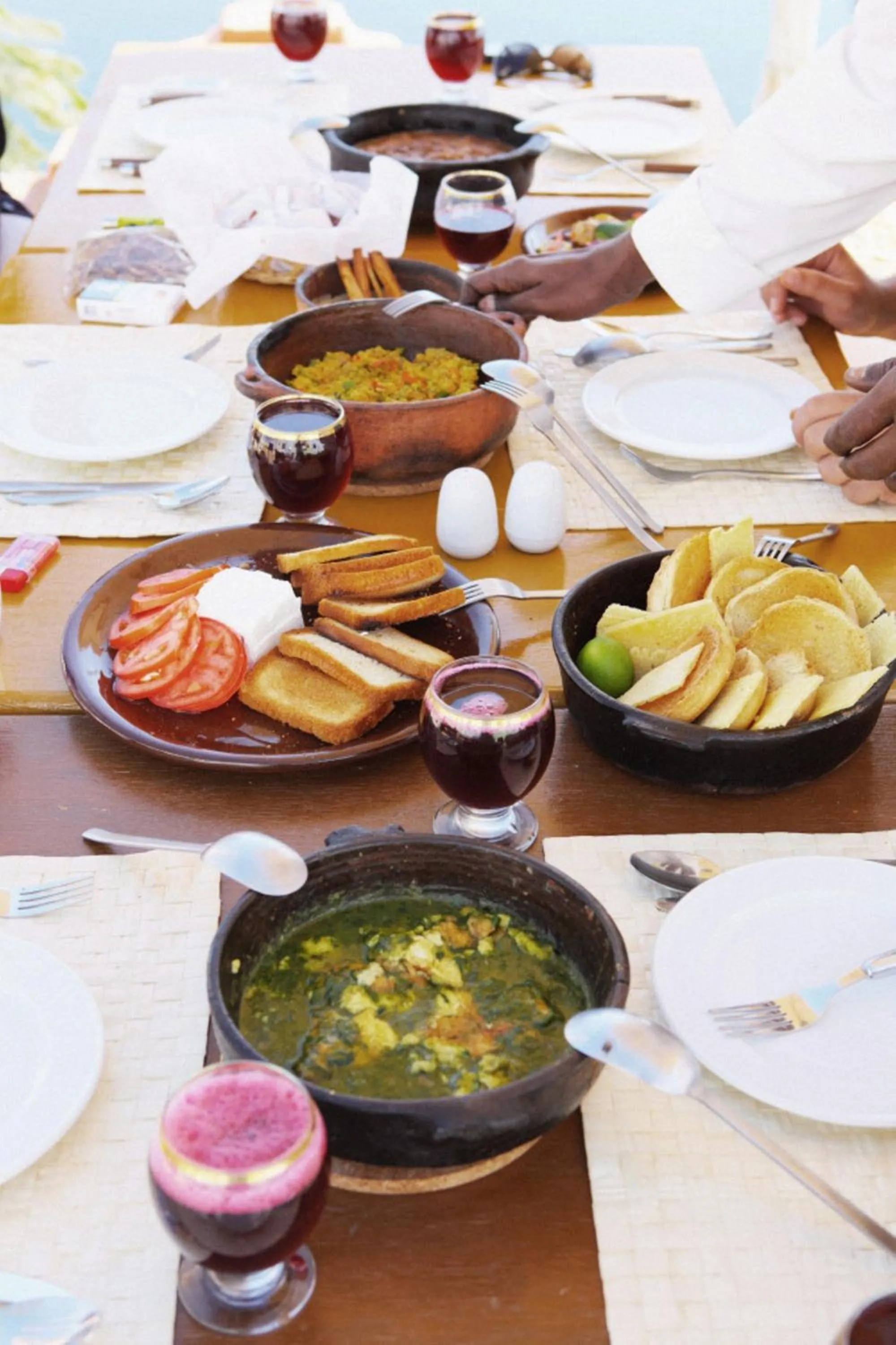 Food and drinks in Anakato Nubian Experience