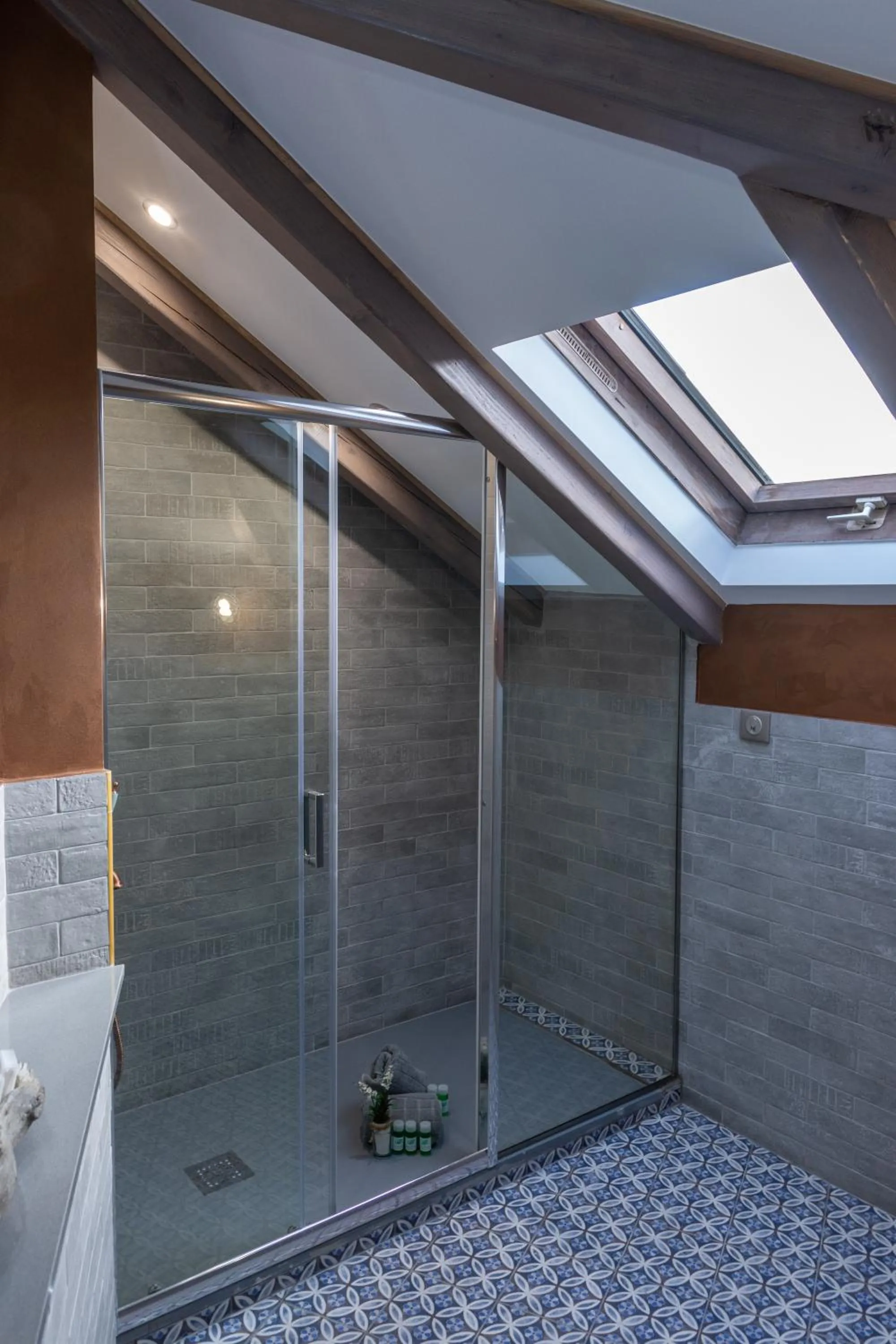 Shower in Villa Virginia Hotel