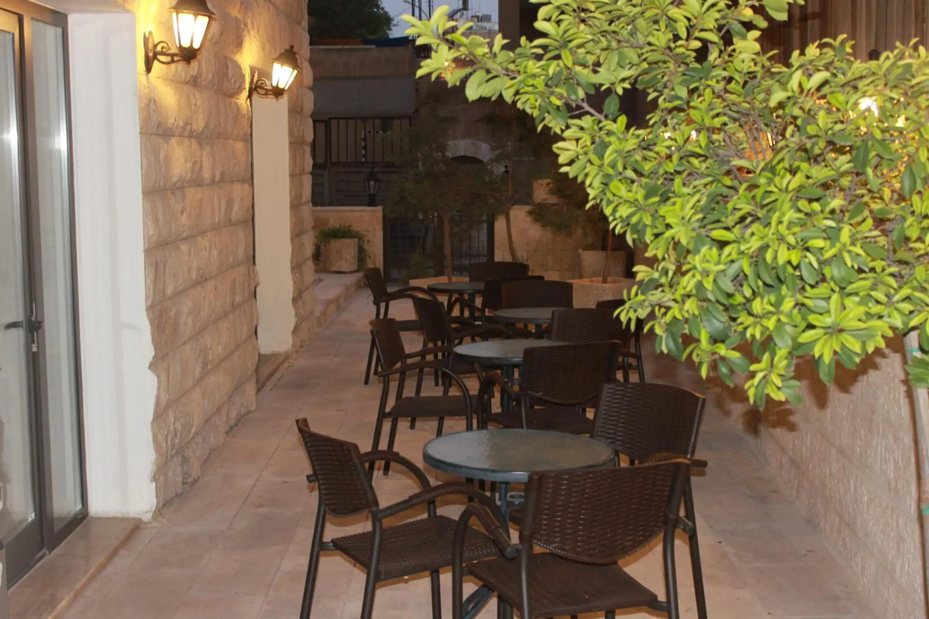 Garden in Jabal Amman Hotel (Heritage House)