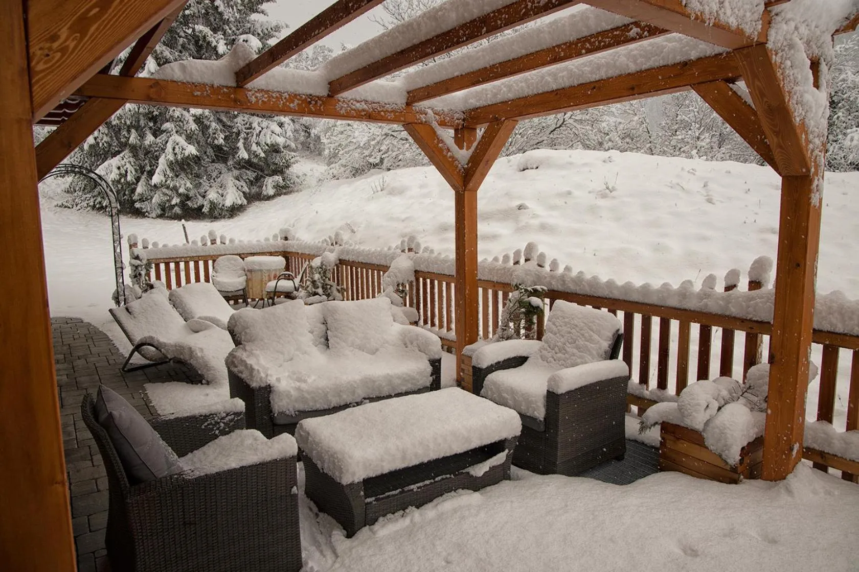 Patio in Agriturismo Ai Castioni
