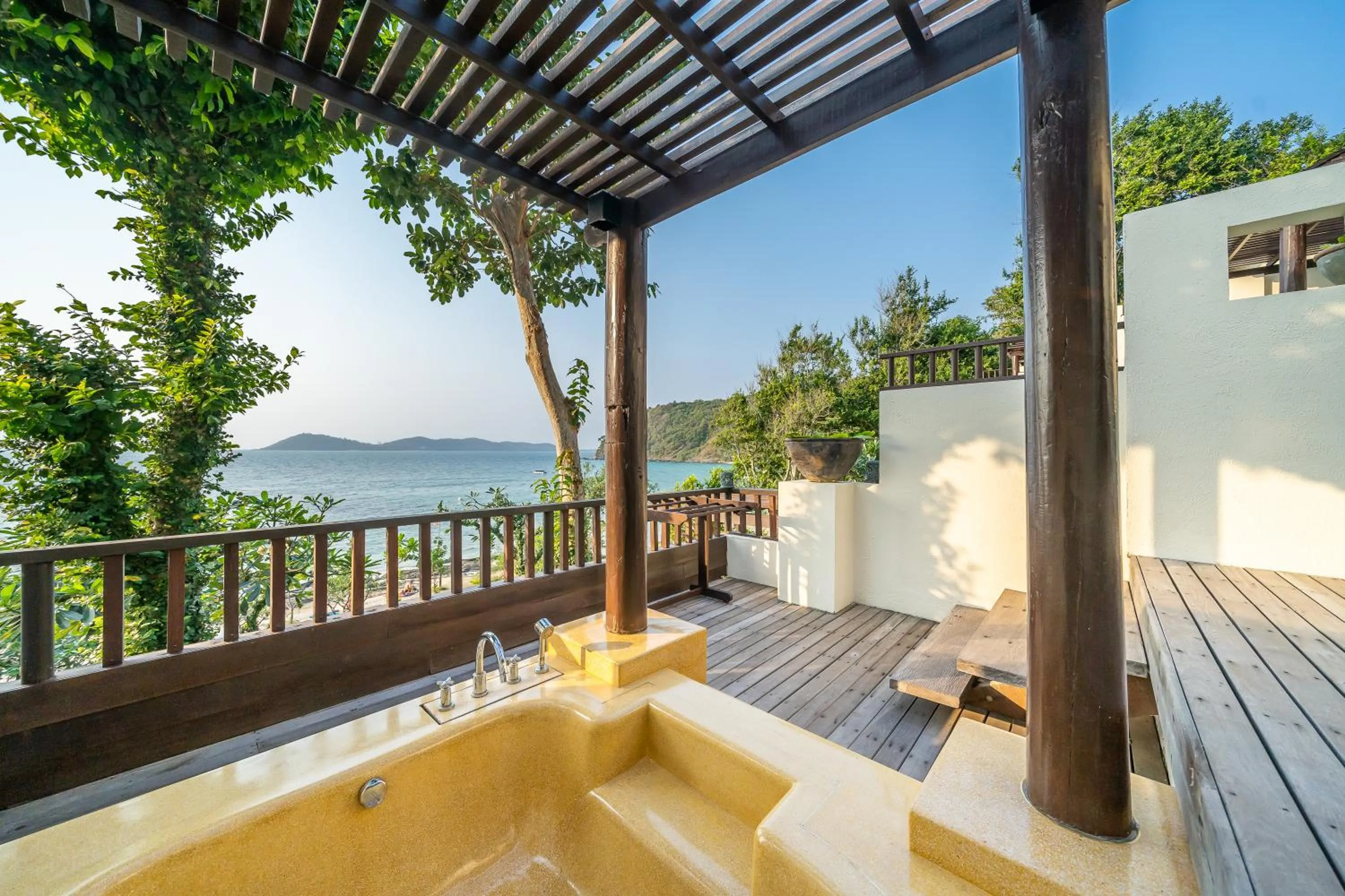 Balcony/Terrace in Le Vimarn Cottages & Spa