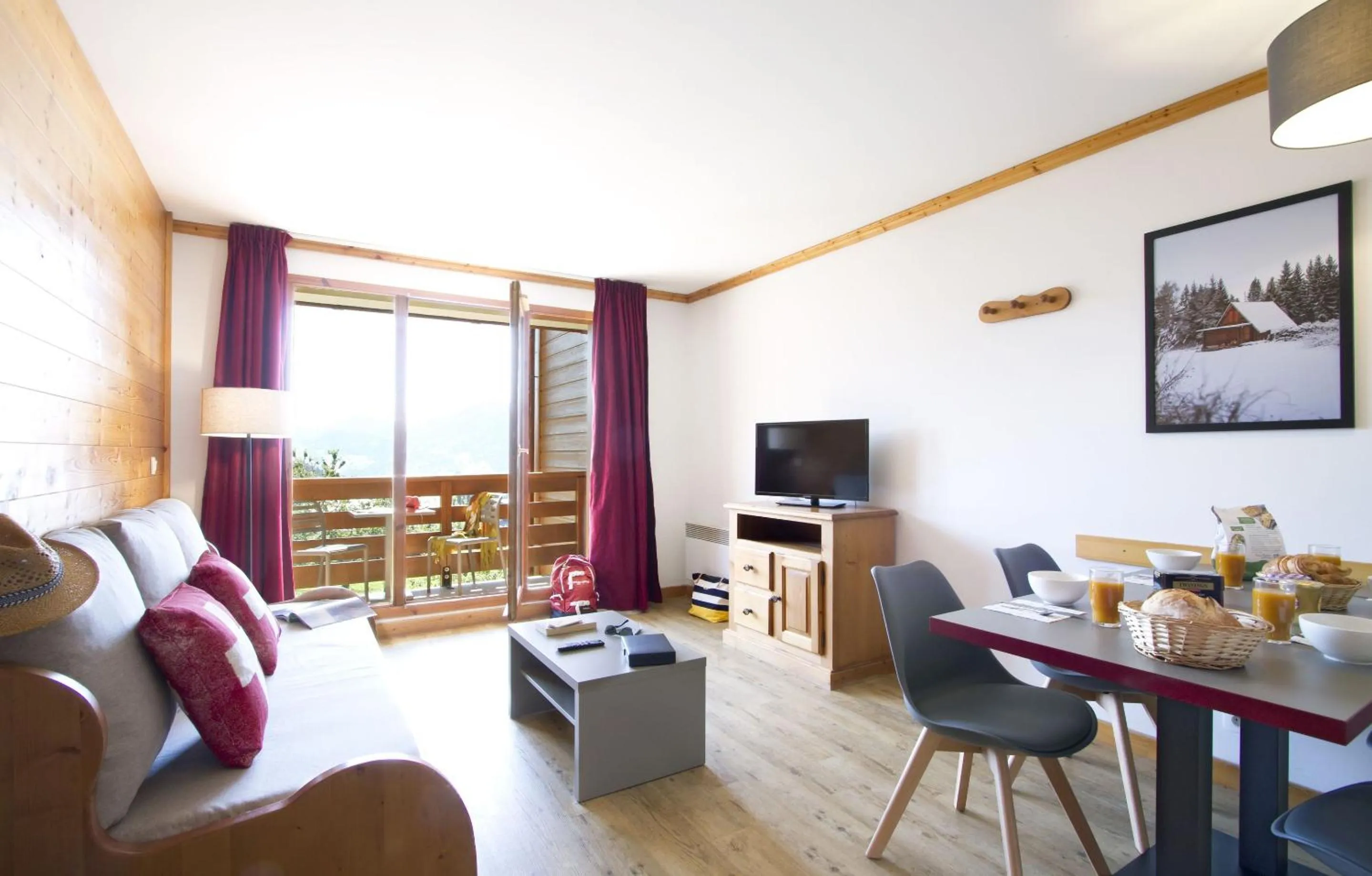 Seating area in Résidence Odalys Les Belles Roches