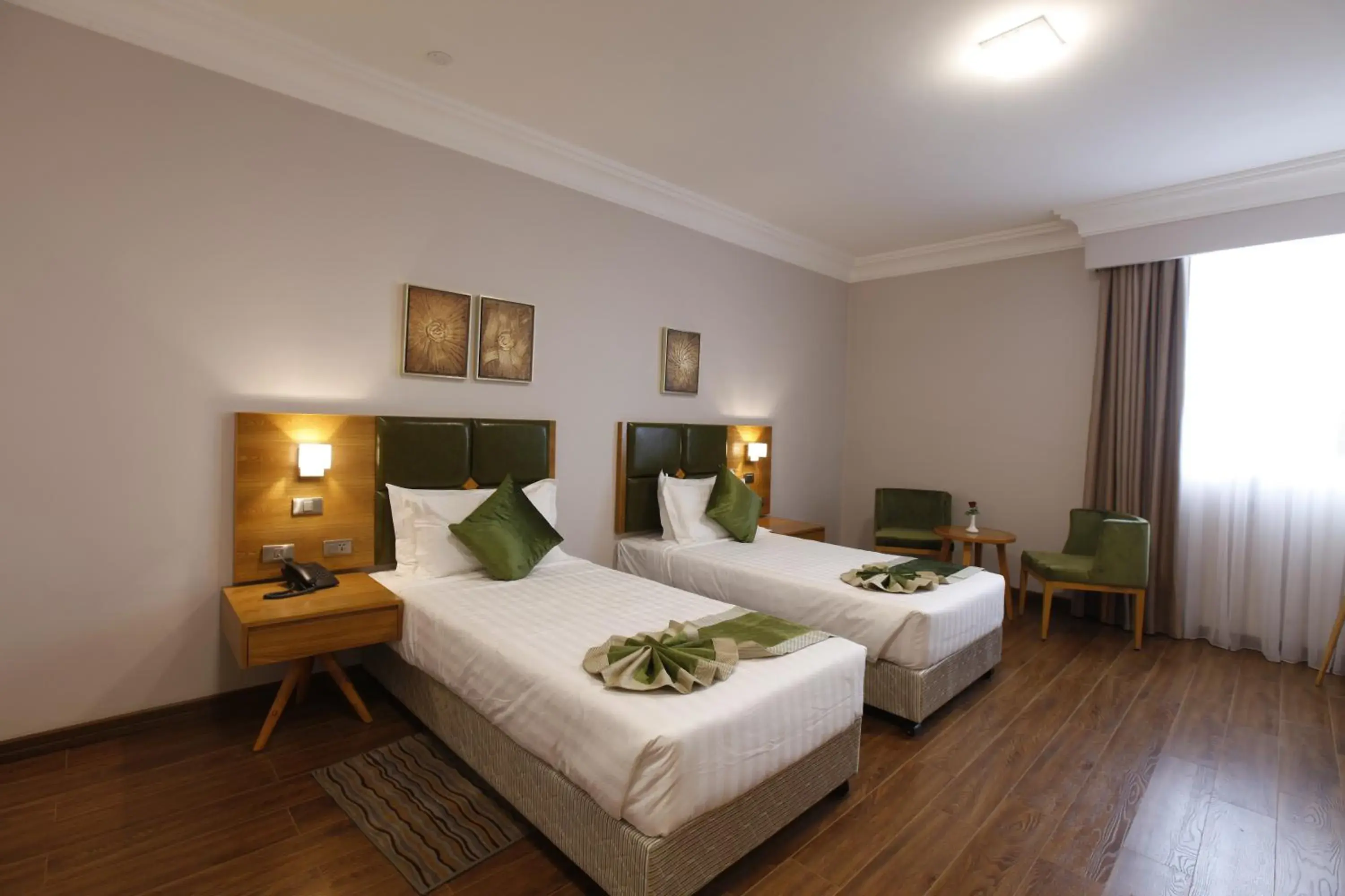 View (from property/room), Bed in Sabon Hotel View (from property/room), Bed in Sabon Hotel